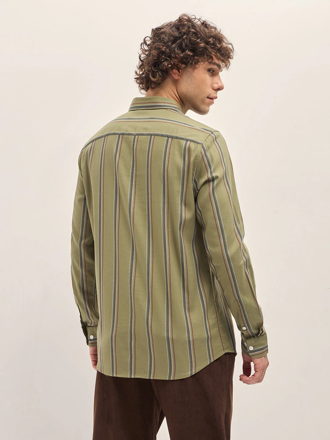 Men Green Casual Shirt - Image 2
