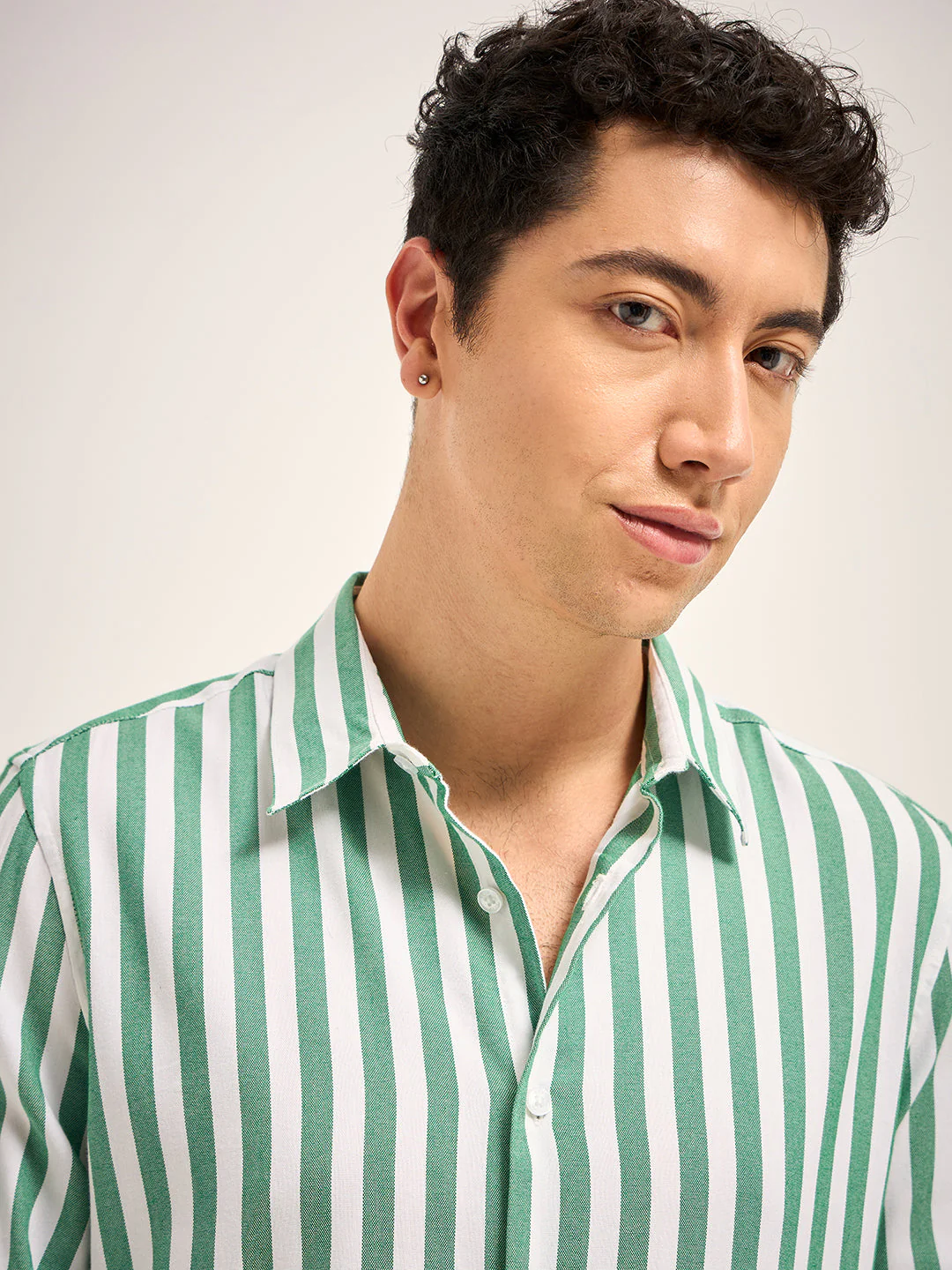 Men Green Casual Shirt - Image 5