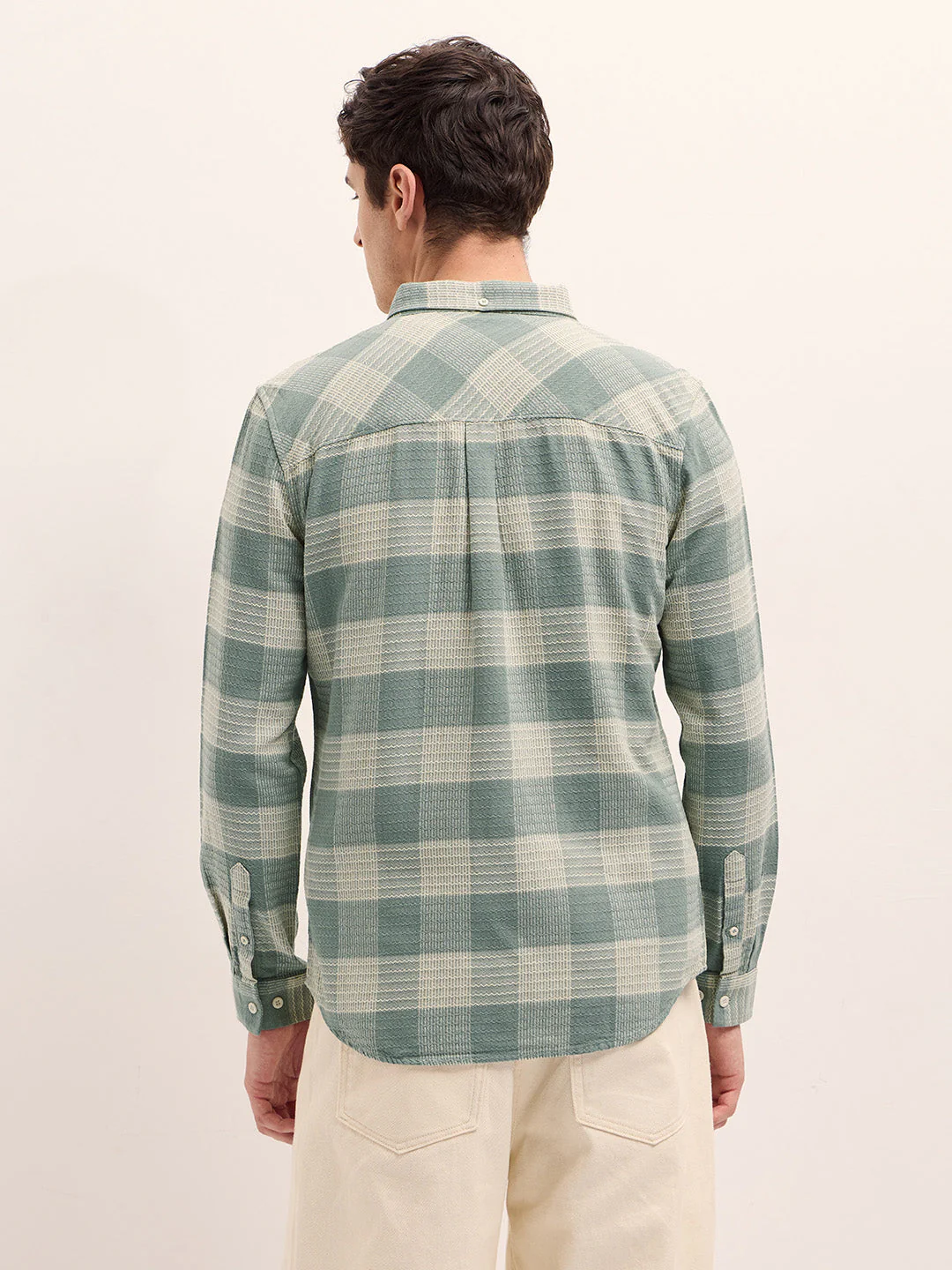Men Green Casual Shirt - Image 2