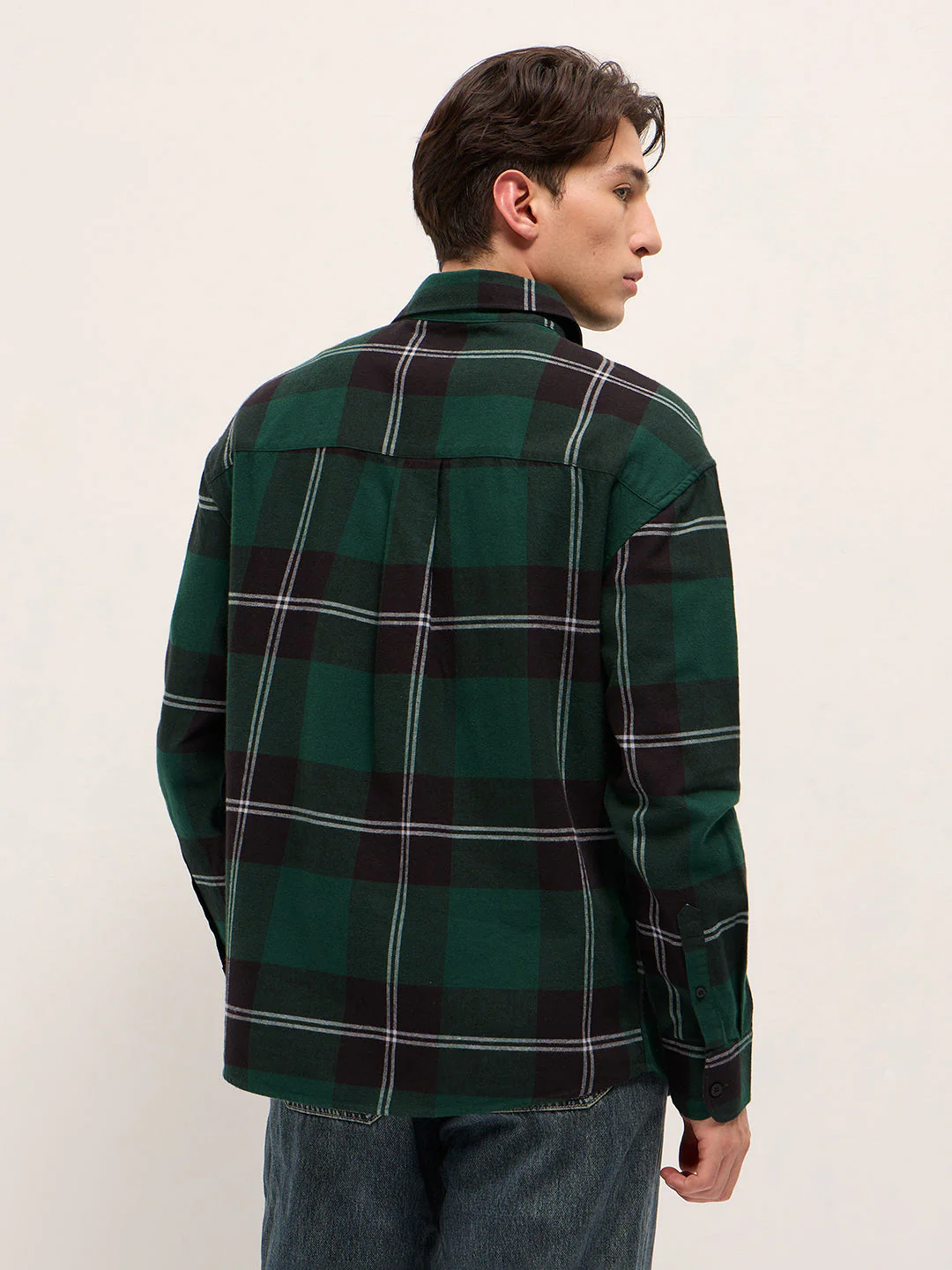Men Green Casual Shirt - Image 2