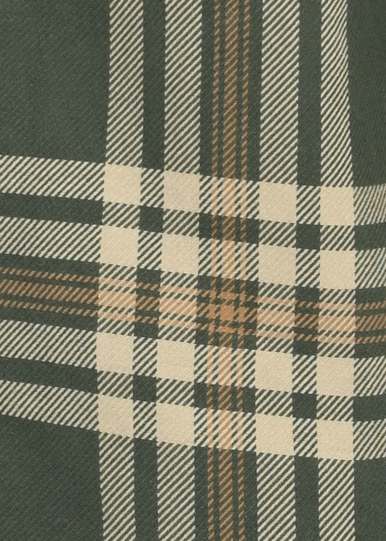 Men Green Classic Checked Shirt - Image 6