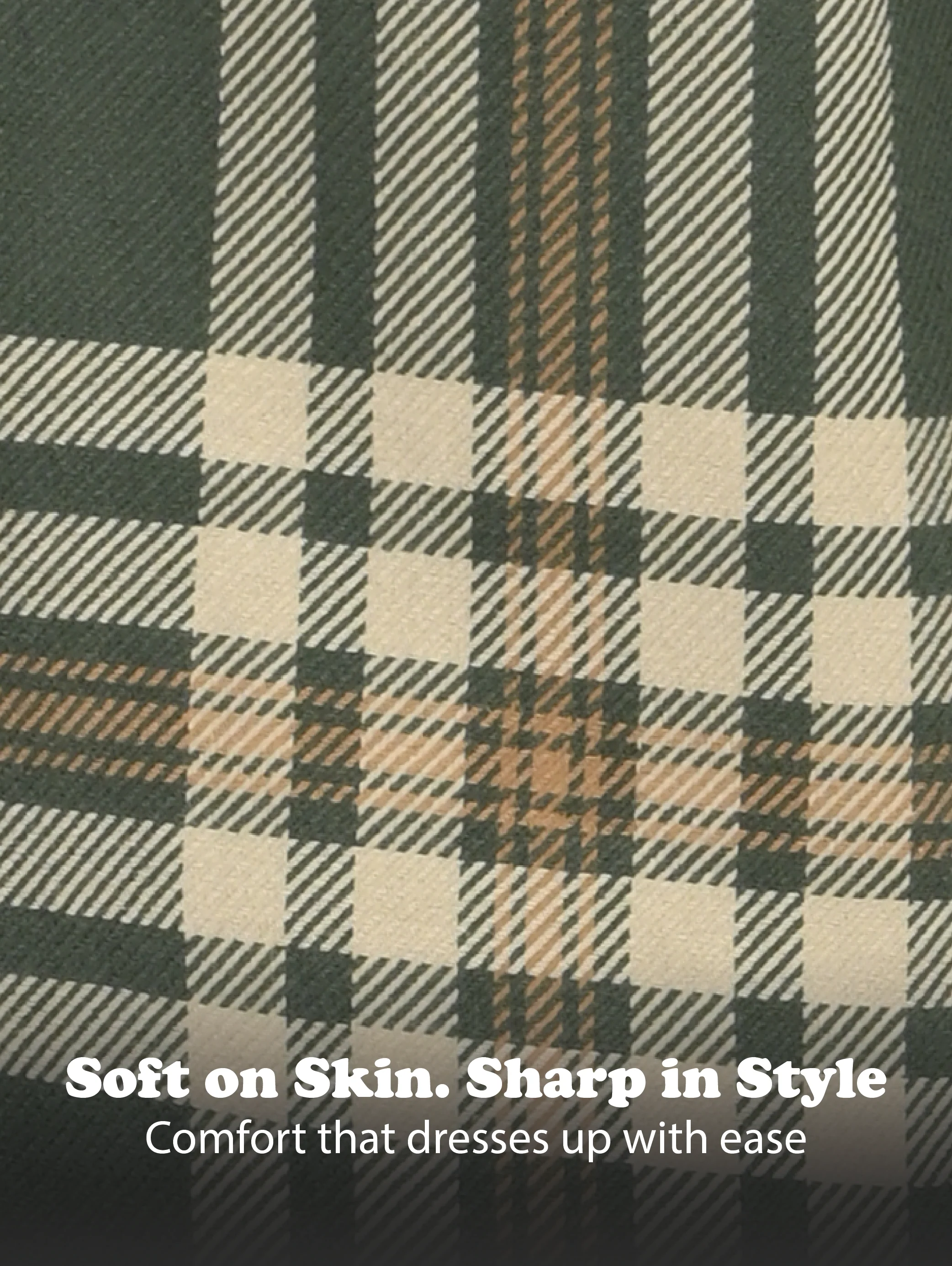 Men Green Classic Checked Shirt - Image 8