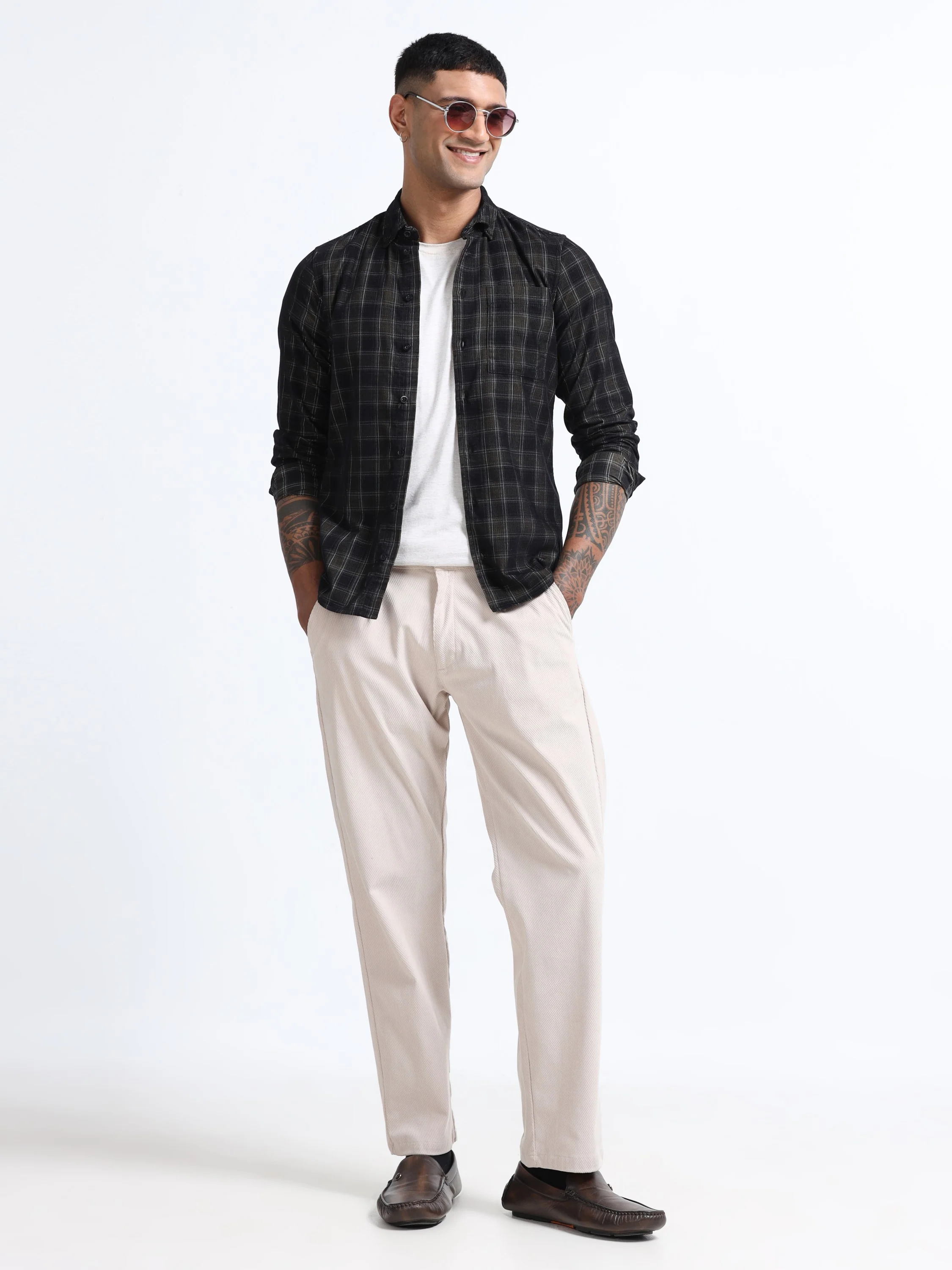 Men Corduroy Button-Down Shirt - Image 6