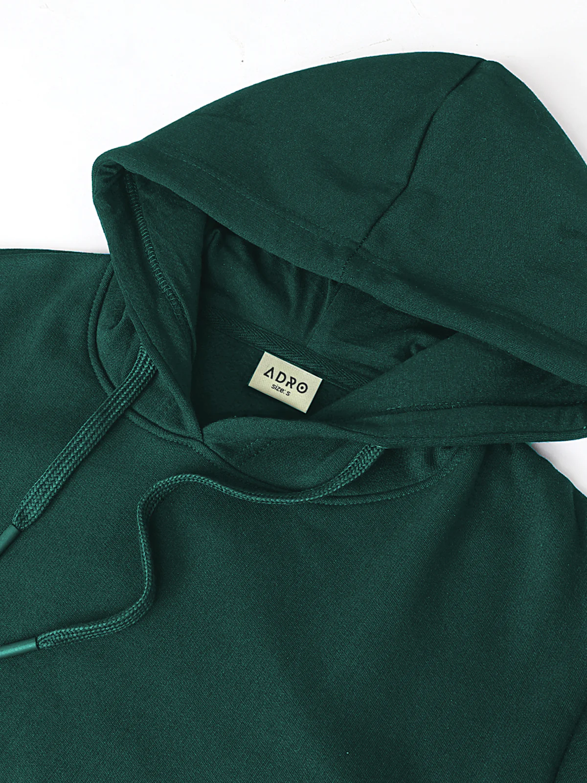 Men Green Cotton Fleece Printed Hoodie - Image 5