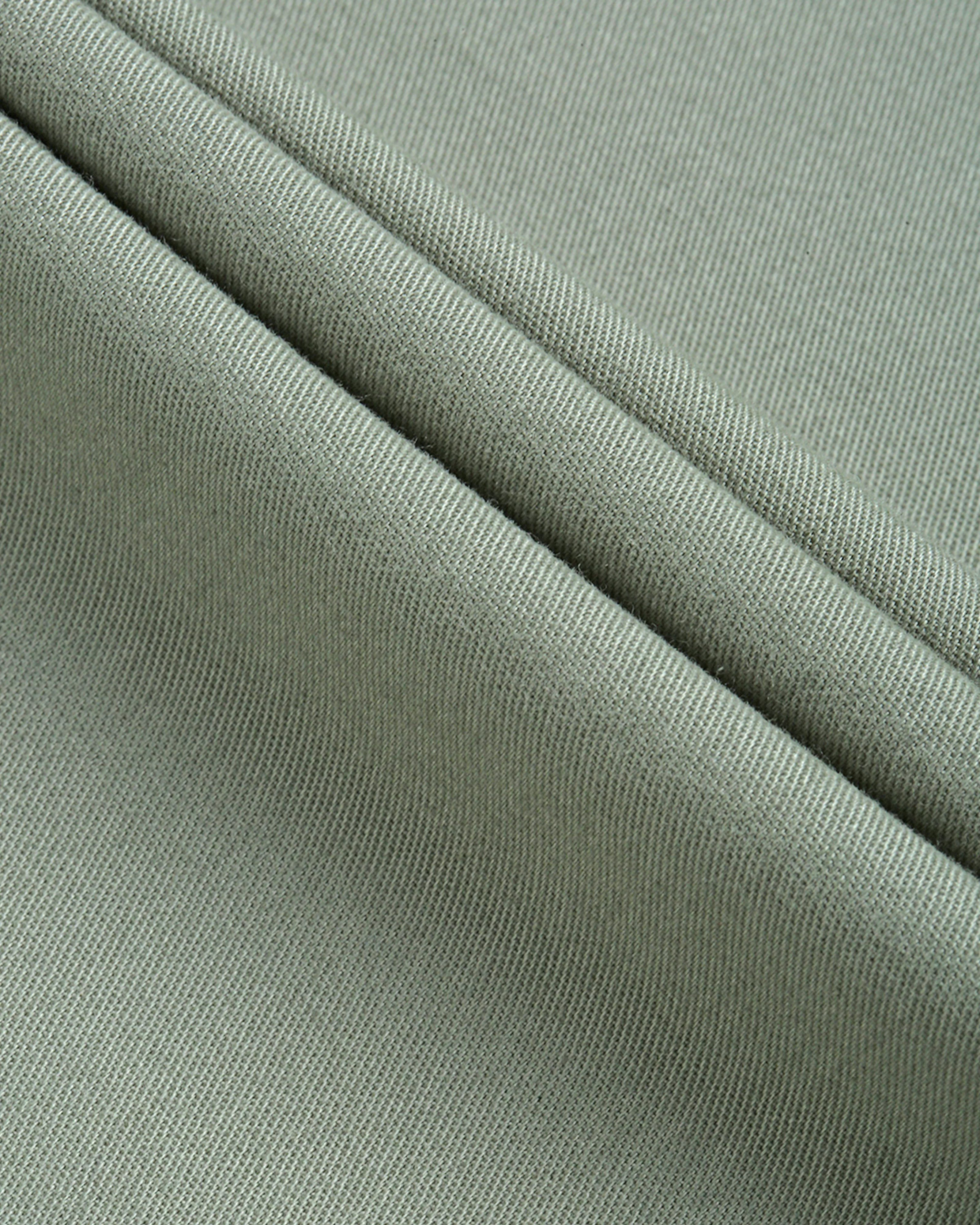 Men Green Cotton Twill Shirt - Image 7