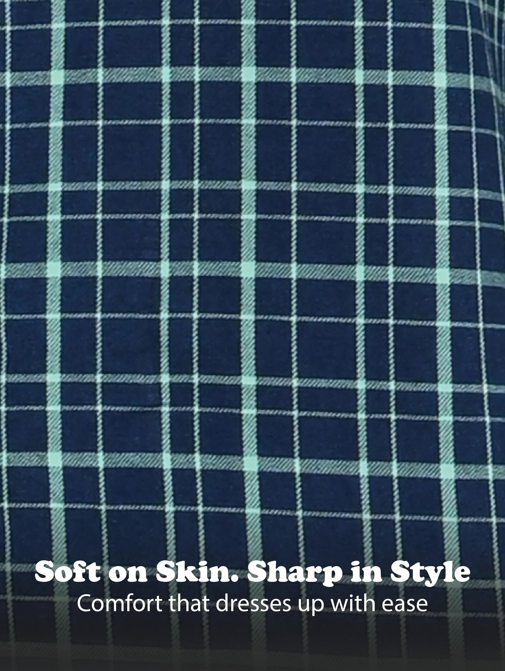Men Green Dyed Checked Shirt - Image 11