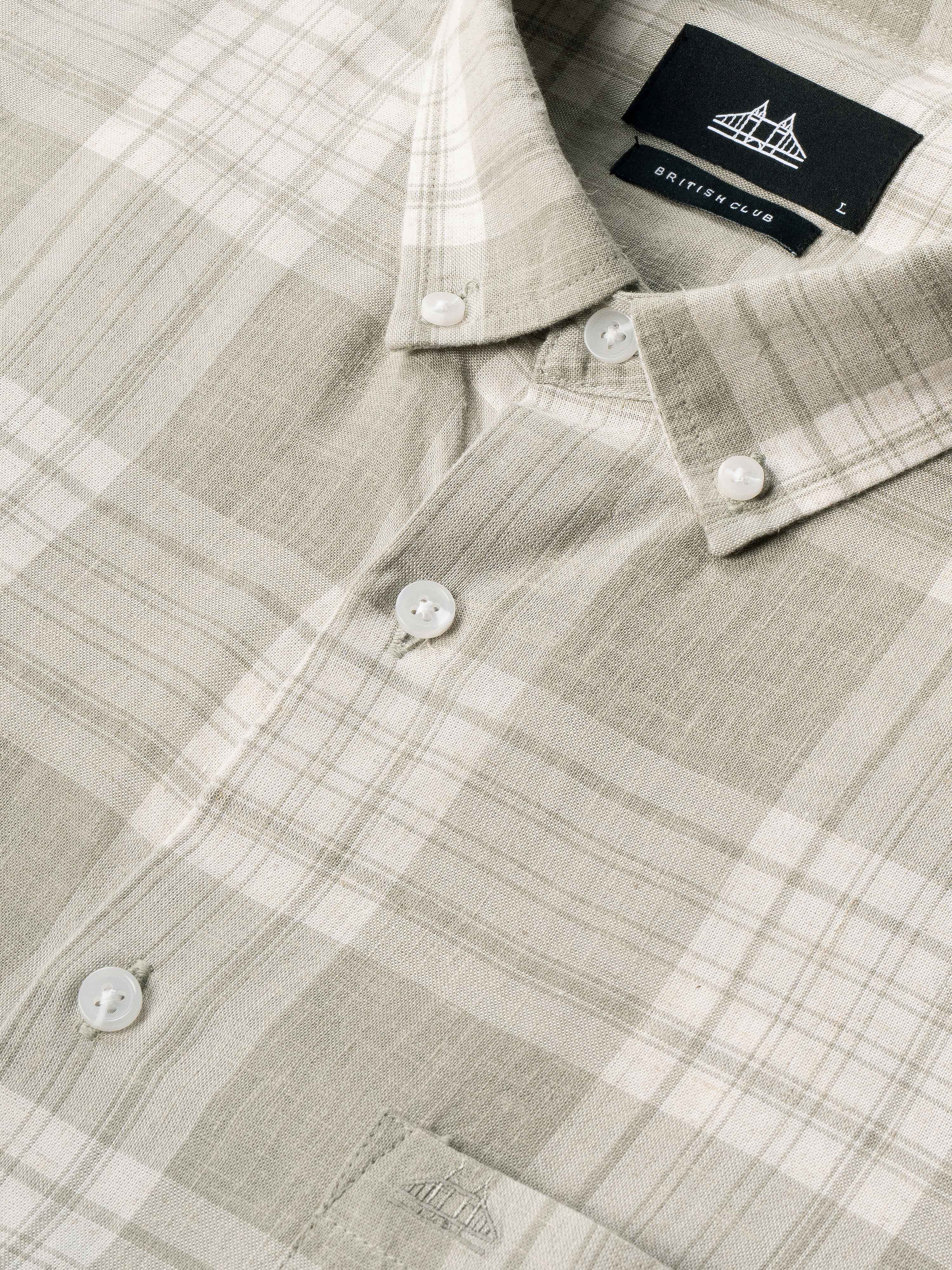 Men Green Geometric Print Shirt - Image 8