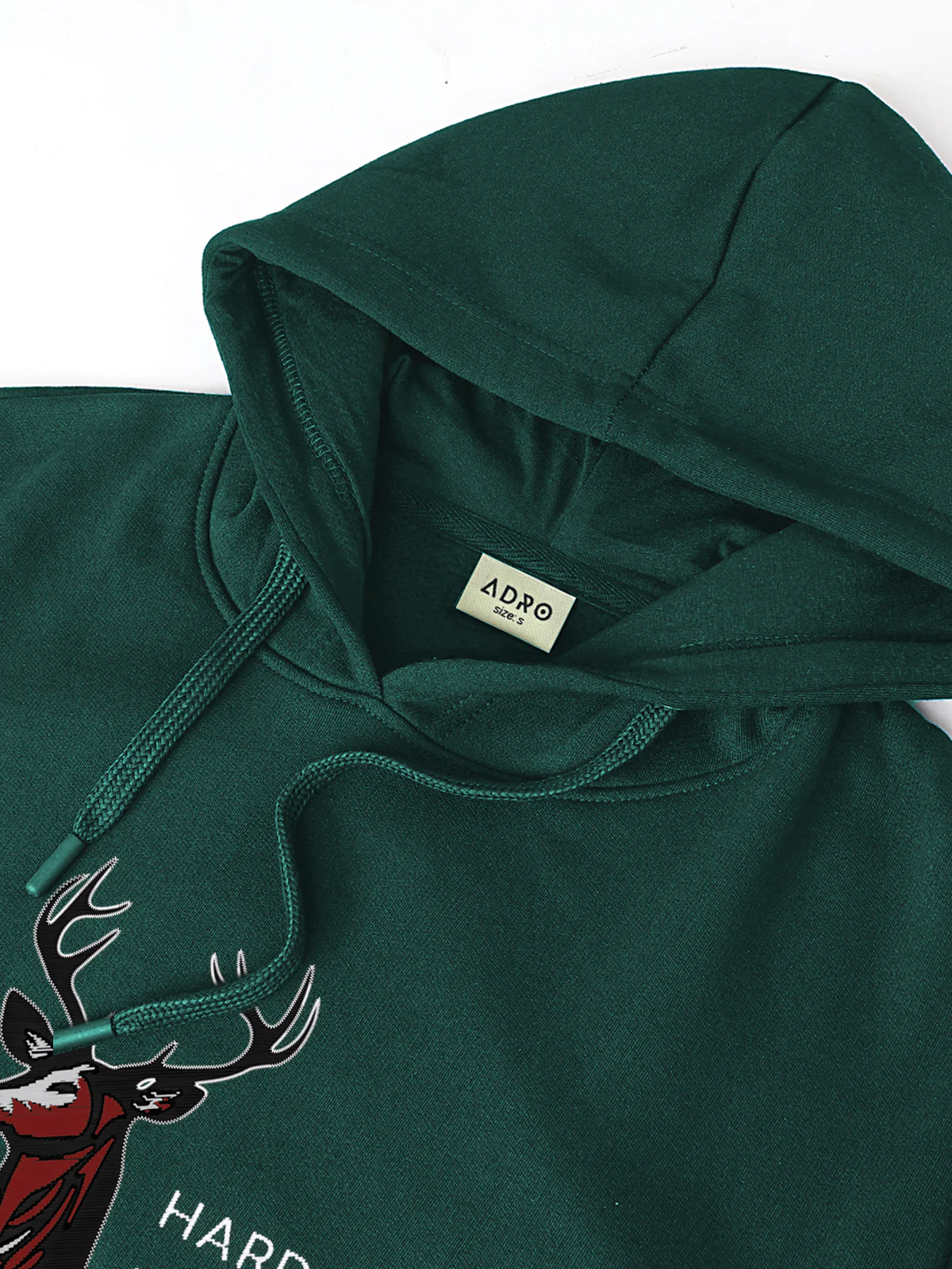 Men Green Printed Hoodie - Image 3
