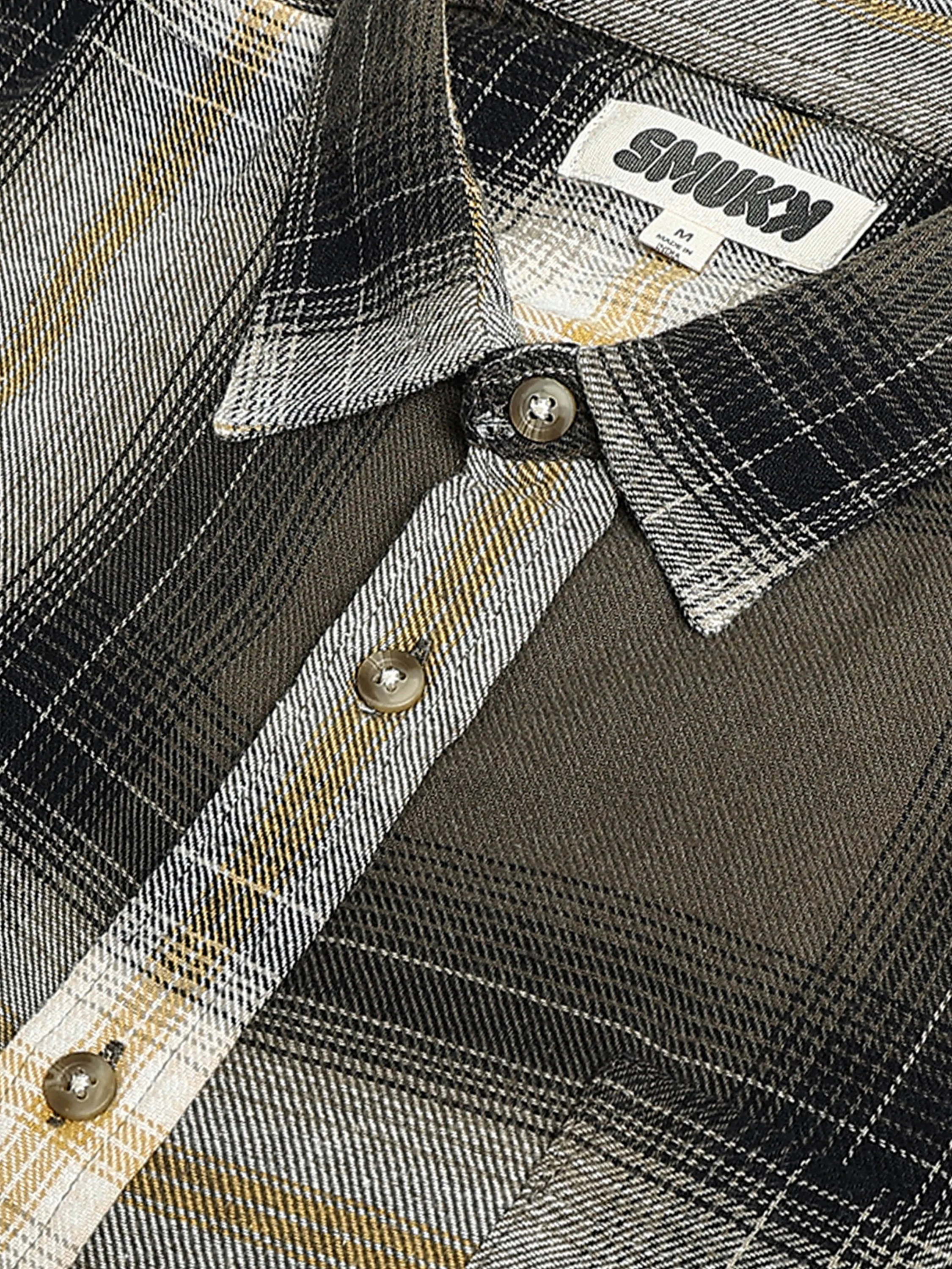 Men Green Multi Check Shirt - Image 4