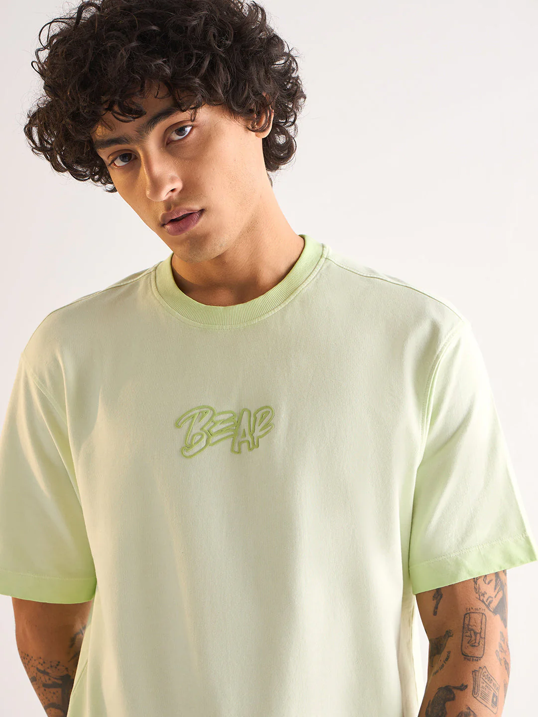 Men Green Oversized T-Shirt - Image 5
