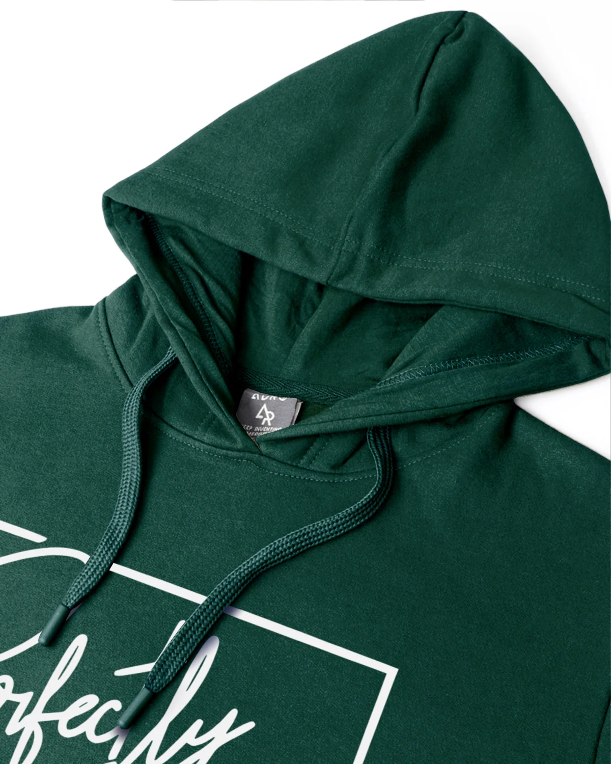 Men Green Printed Hoodie - Image 4