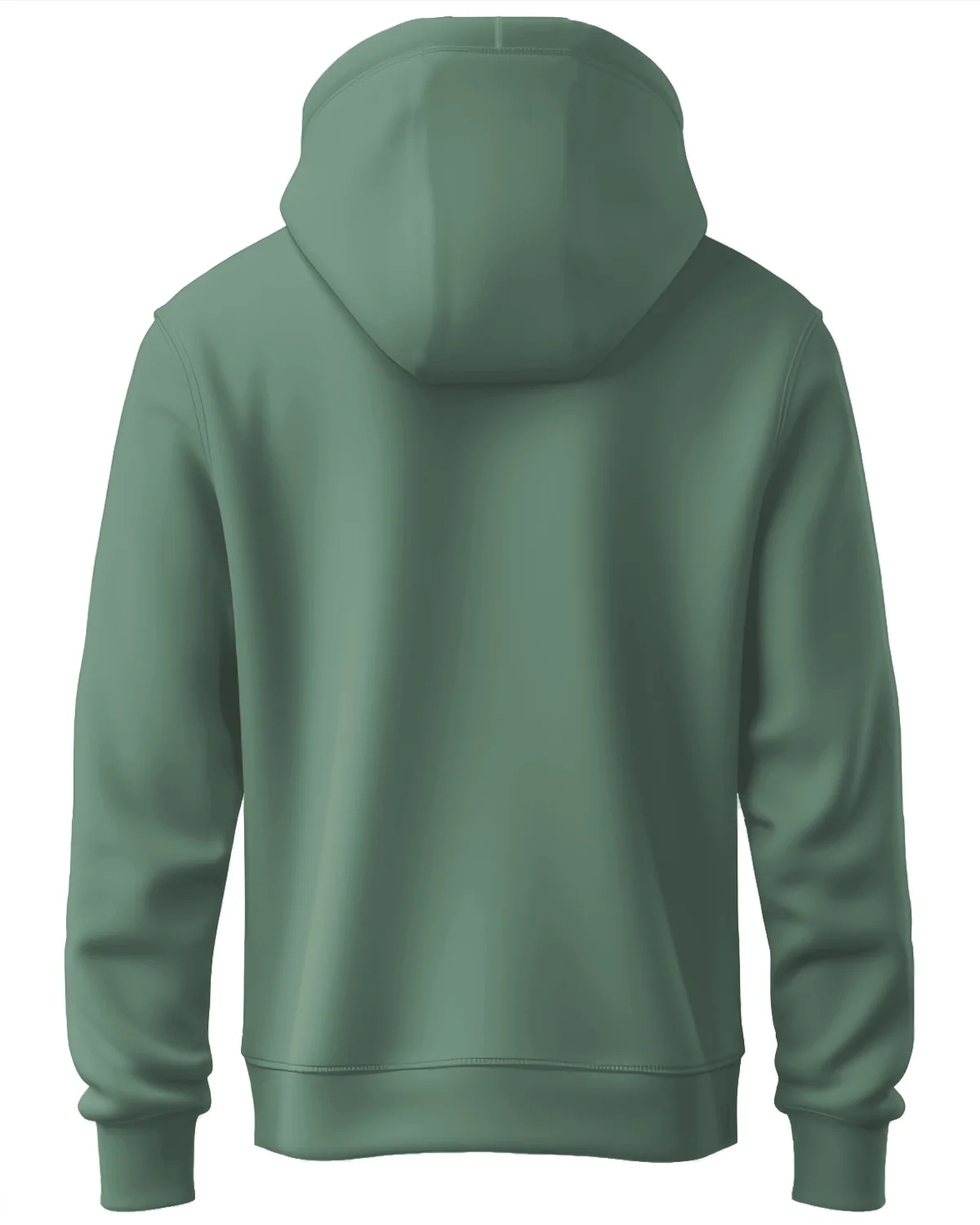 Men Green Printed Hoodie - Image 5