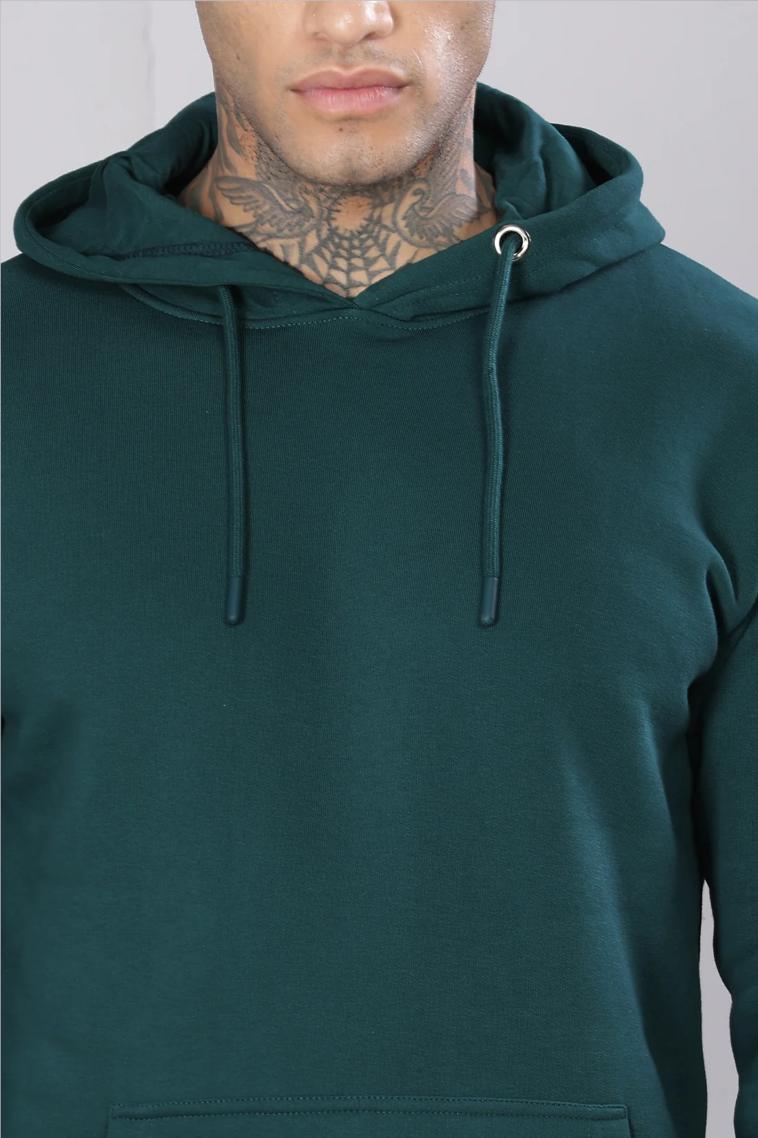 Men Green Printed Hoodie - Image 2