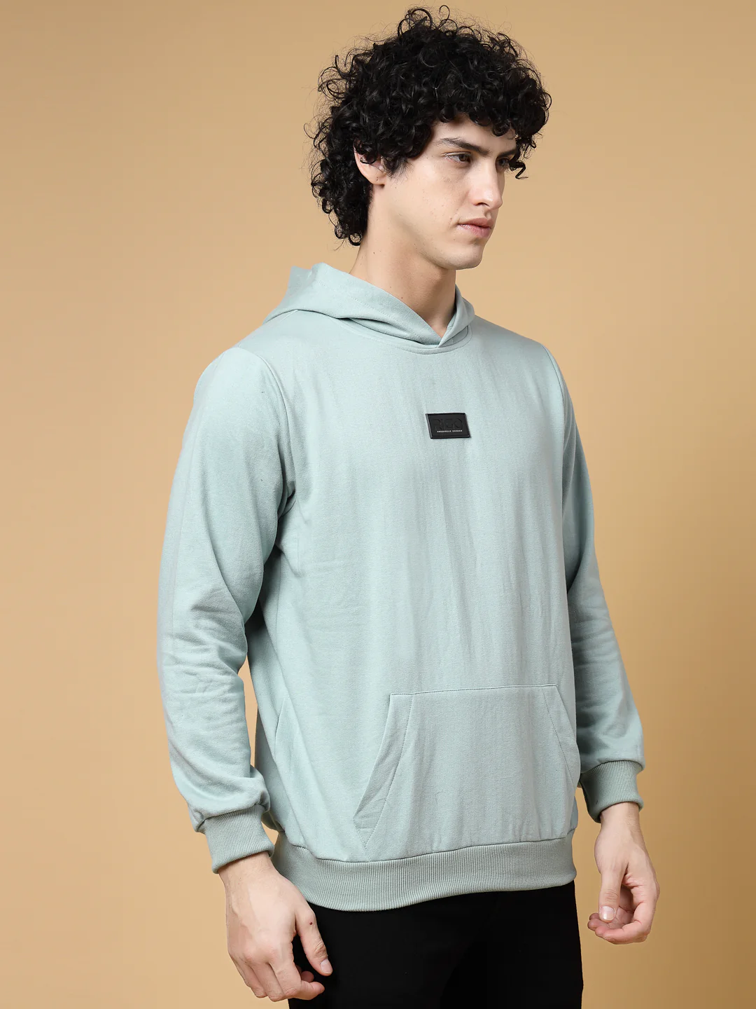 Men Green Printed Oversized Sweatshirt - Image 2