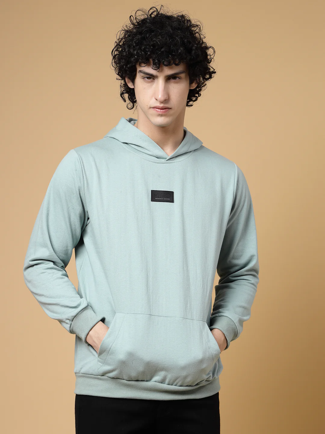 Men Green Printed Oversized Sweatshirt - Image 4
