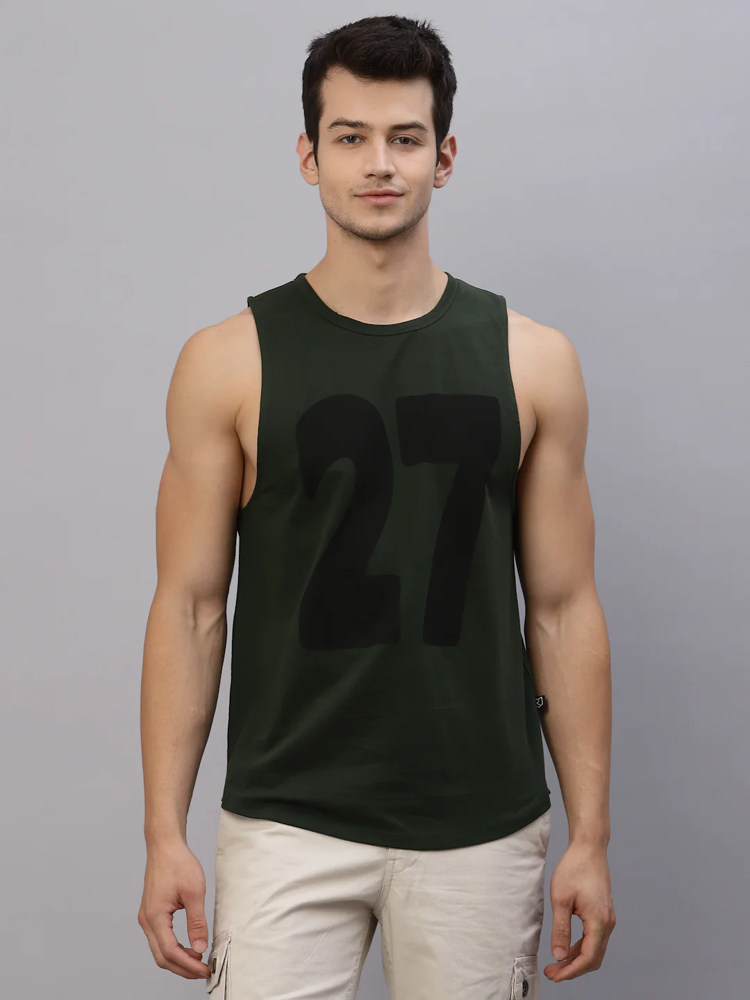 Men Green Printed T-Shirt - Image 3