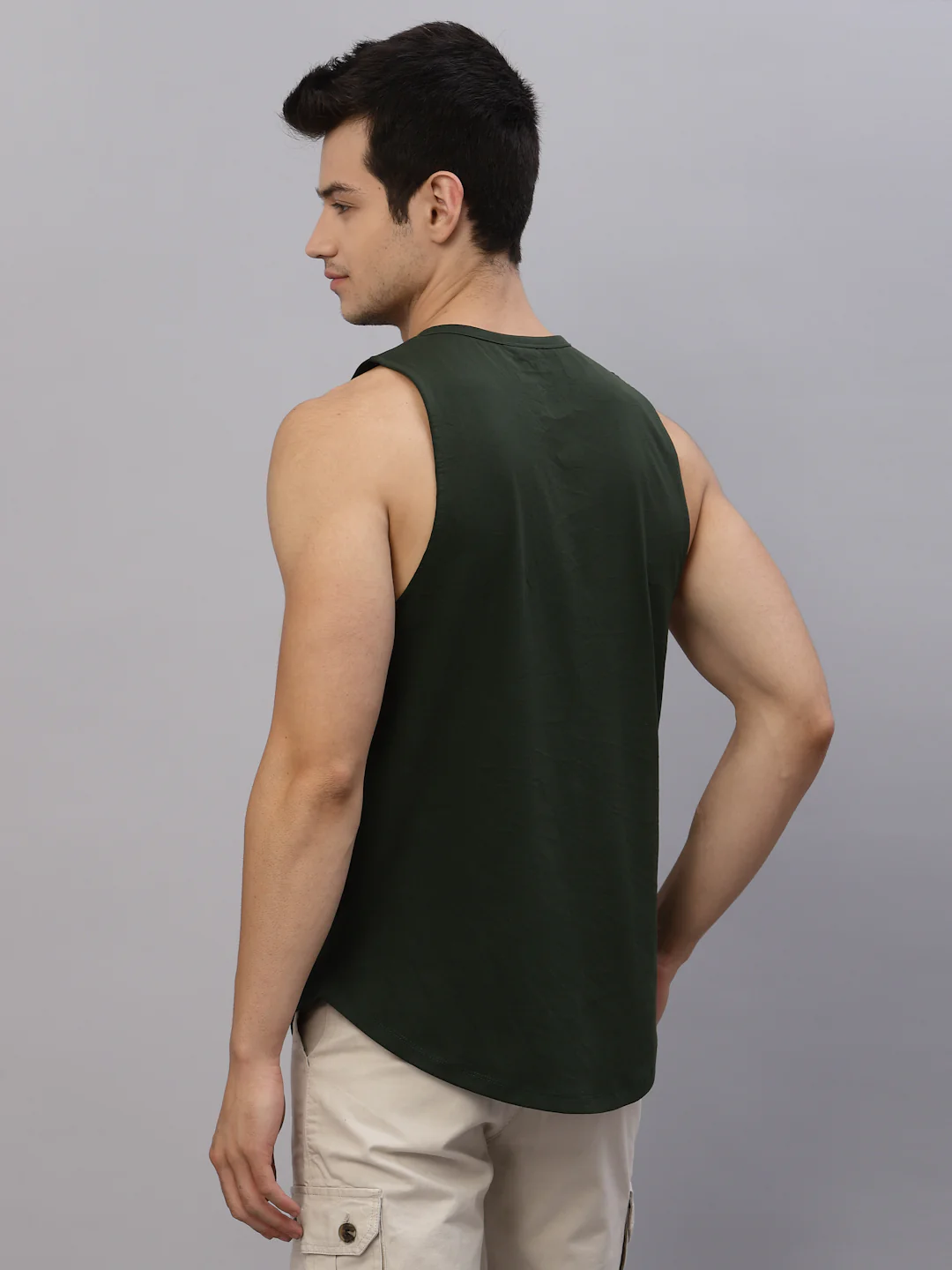 Men Green Printed T-Shirt - Image 5