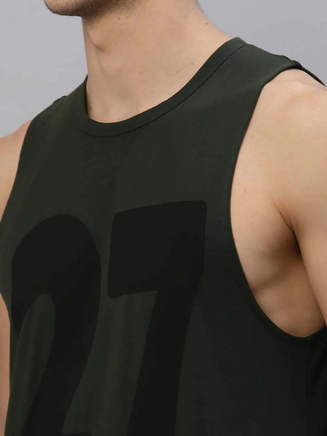 Men Green Printed T-Shirt - Image 6