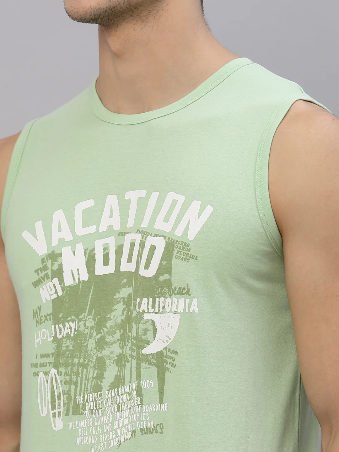 Men Green Printed T-Shirt - Image 6
