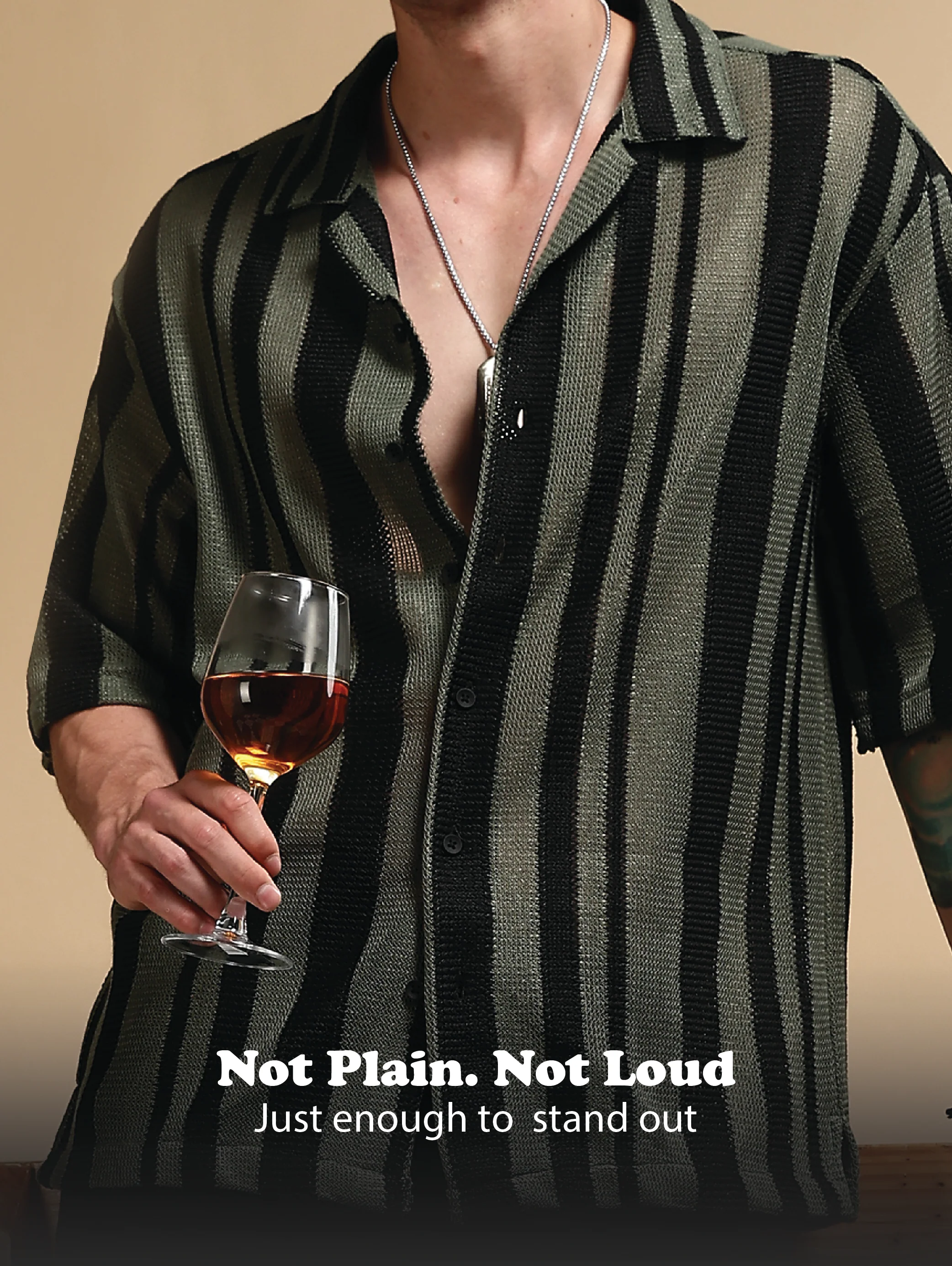 Men Green Relaxed Fit Striped Shirt - Image 13