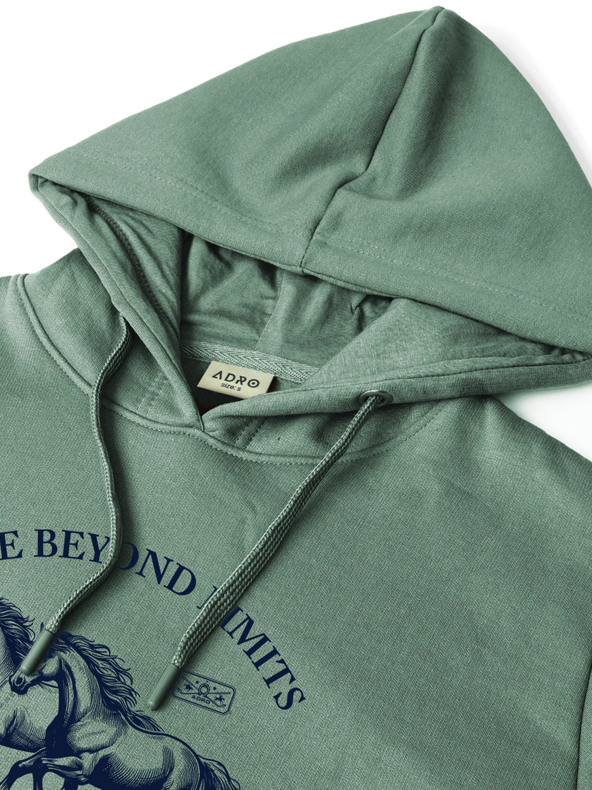 Men Green Printed Hoodie - Image 4