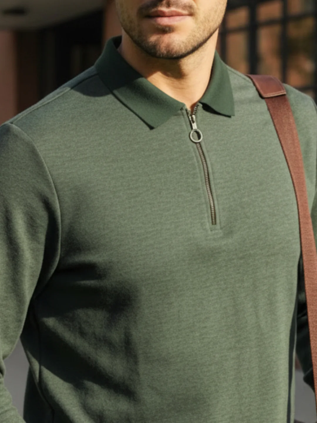 Men Green Semi-Formal Wear T-Shirt - Image 3