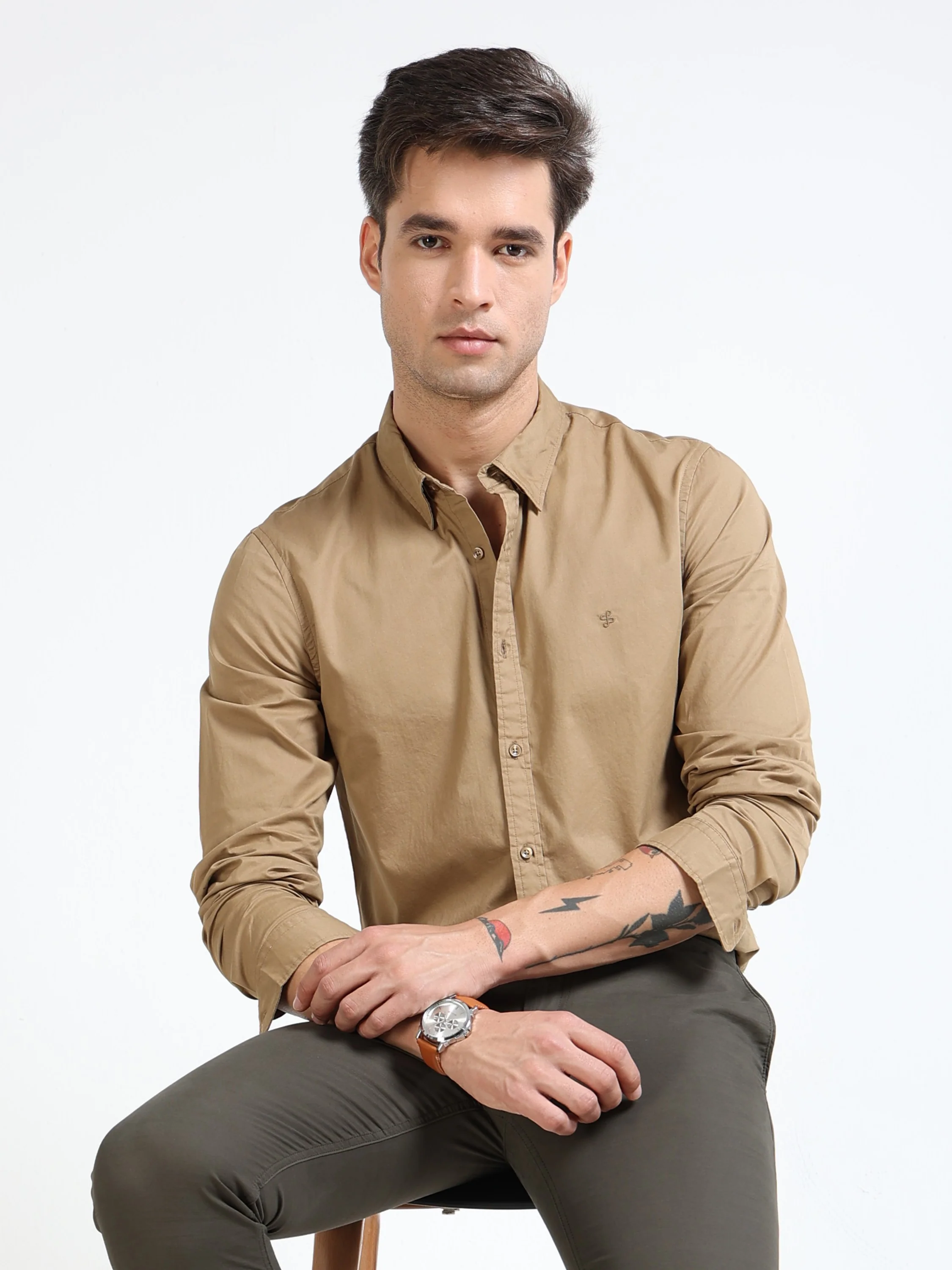 Men Green Slim Fit Pant - Image 7