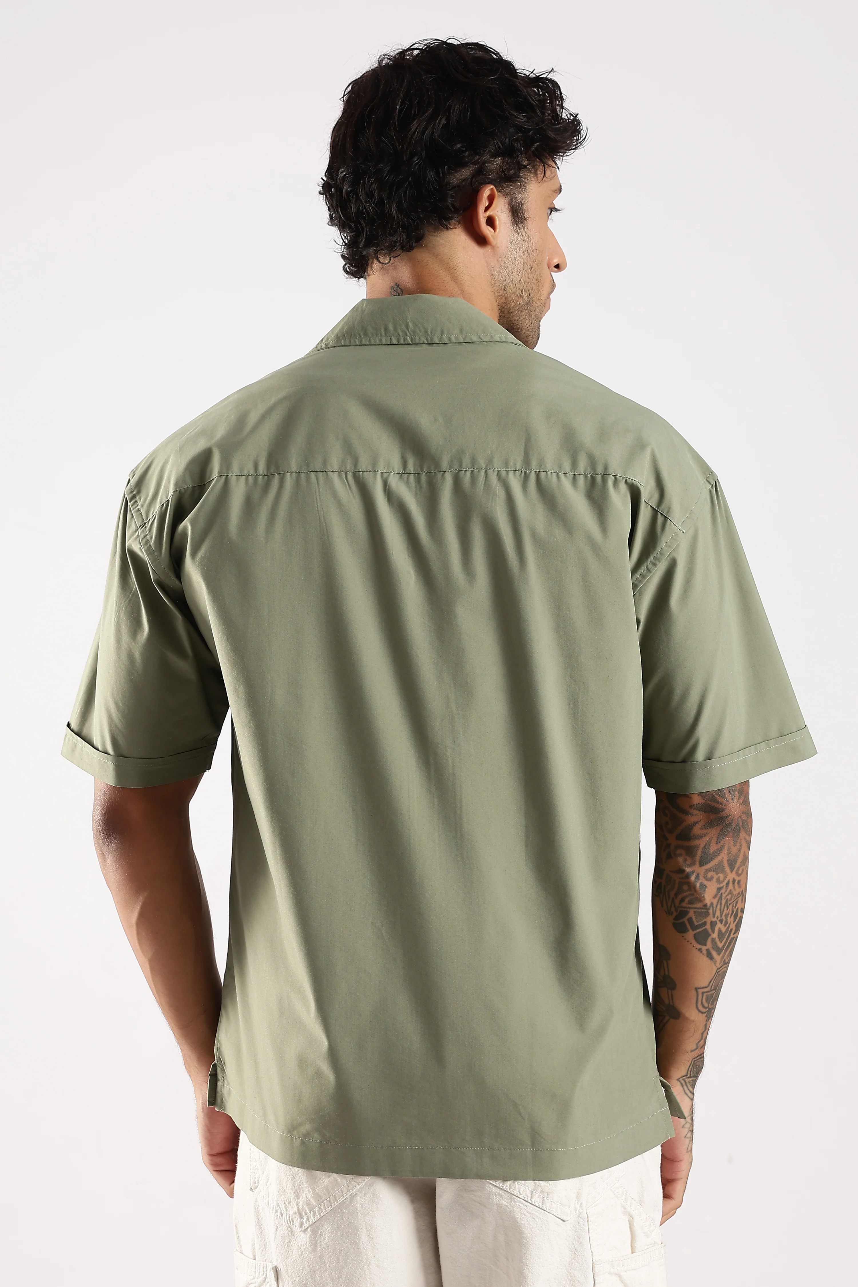 Men Green Slim Fit Shirt - Image 2