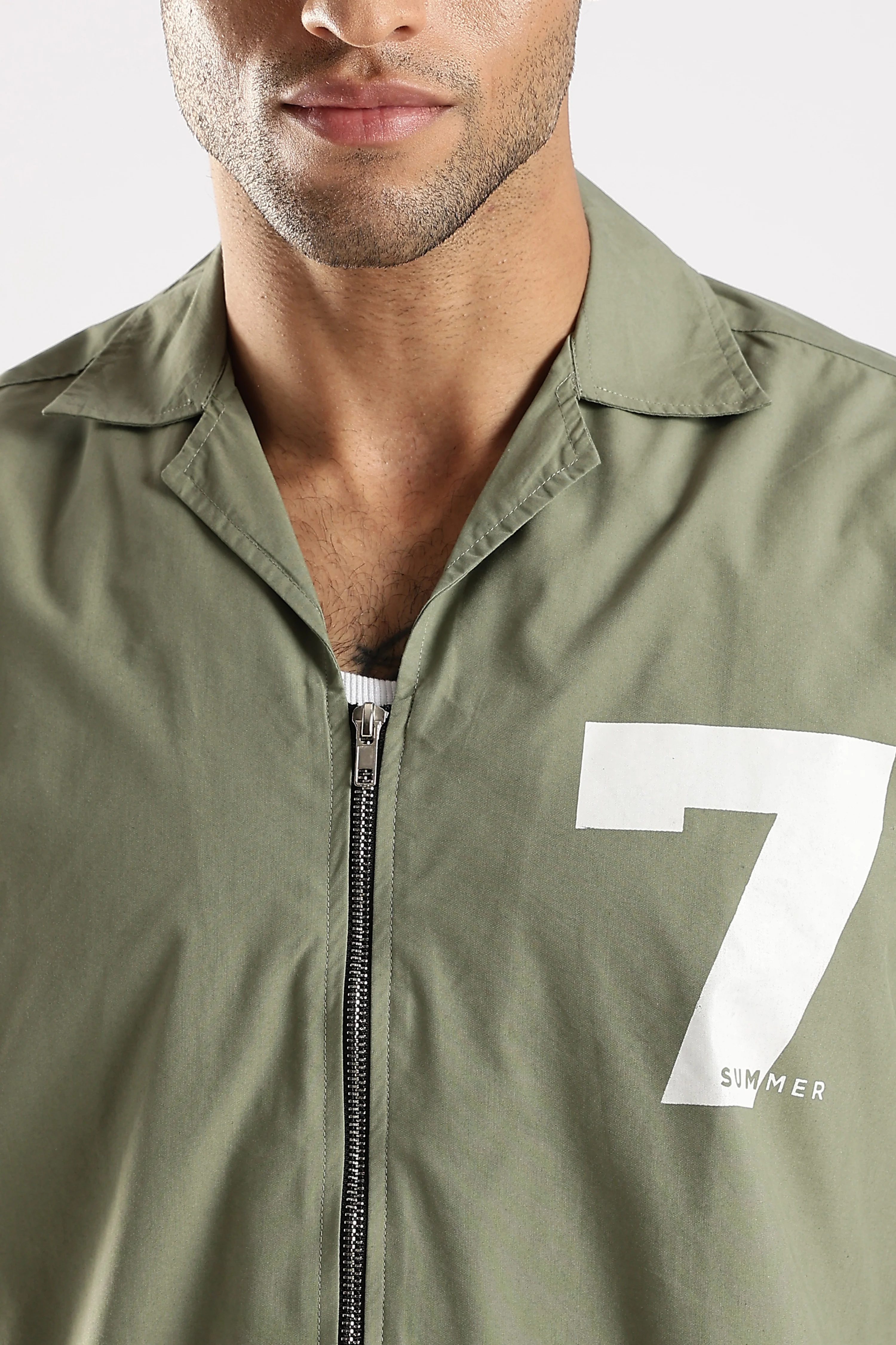 Men Green Slim Fit Shirt - Image 5