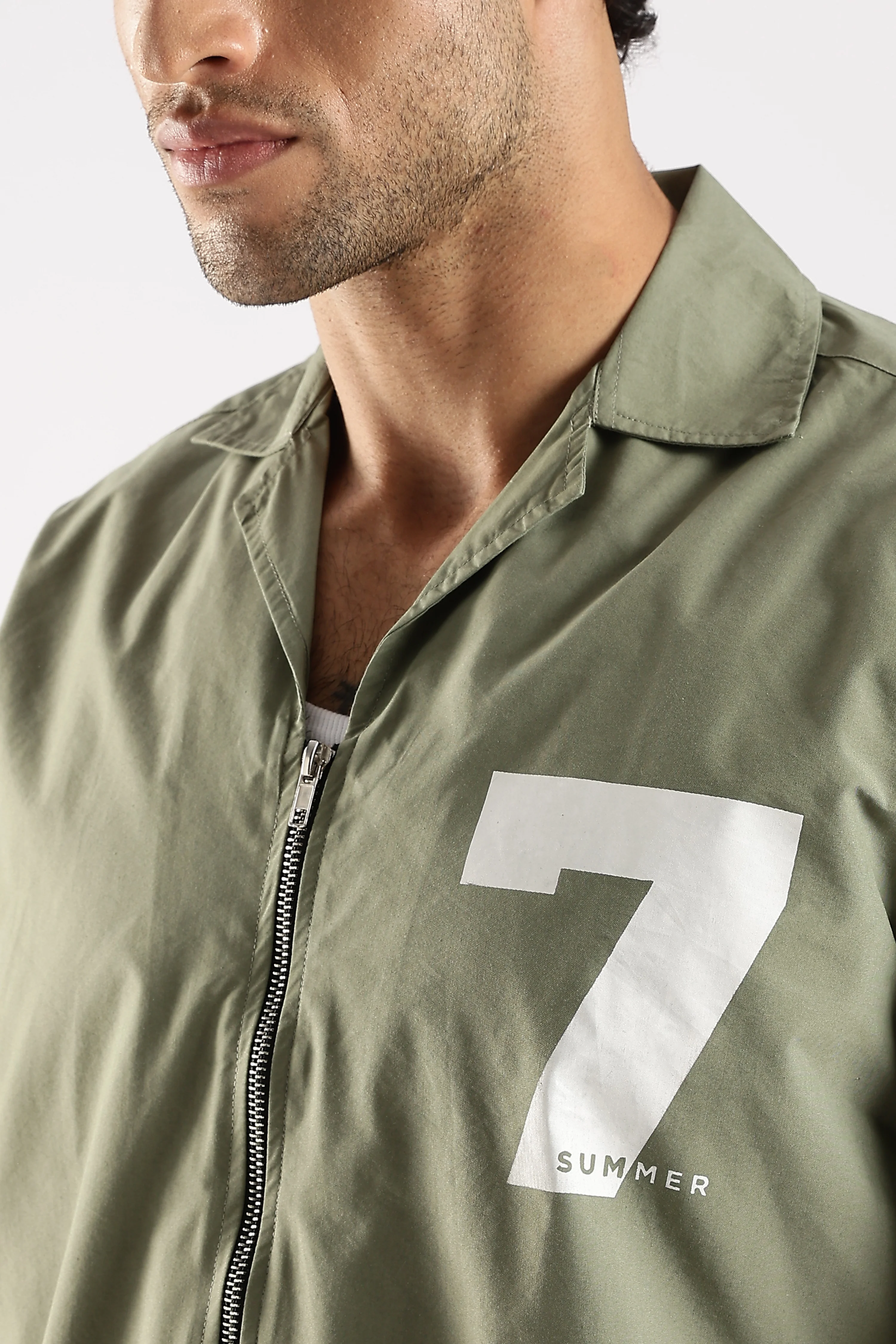 Men Green Slim Fit Shirt - Image 6