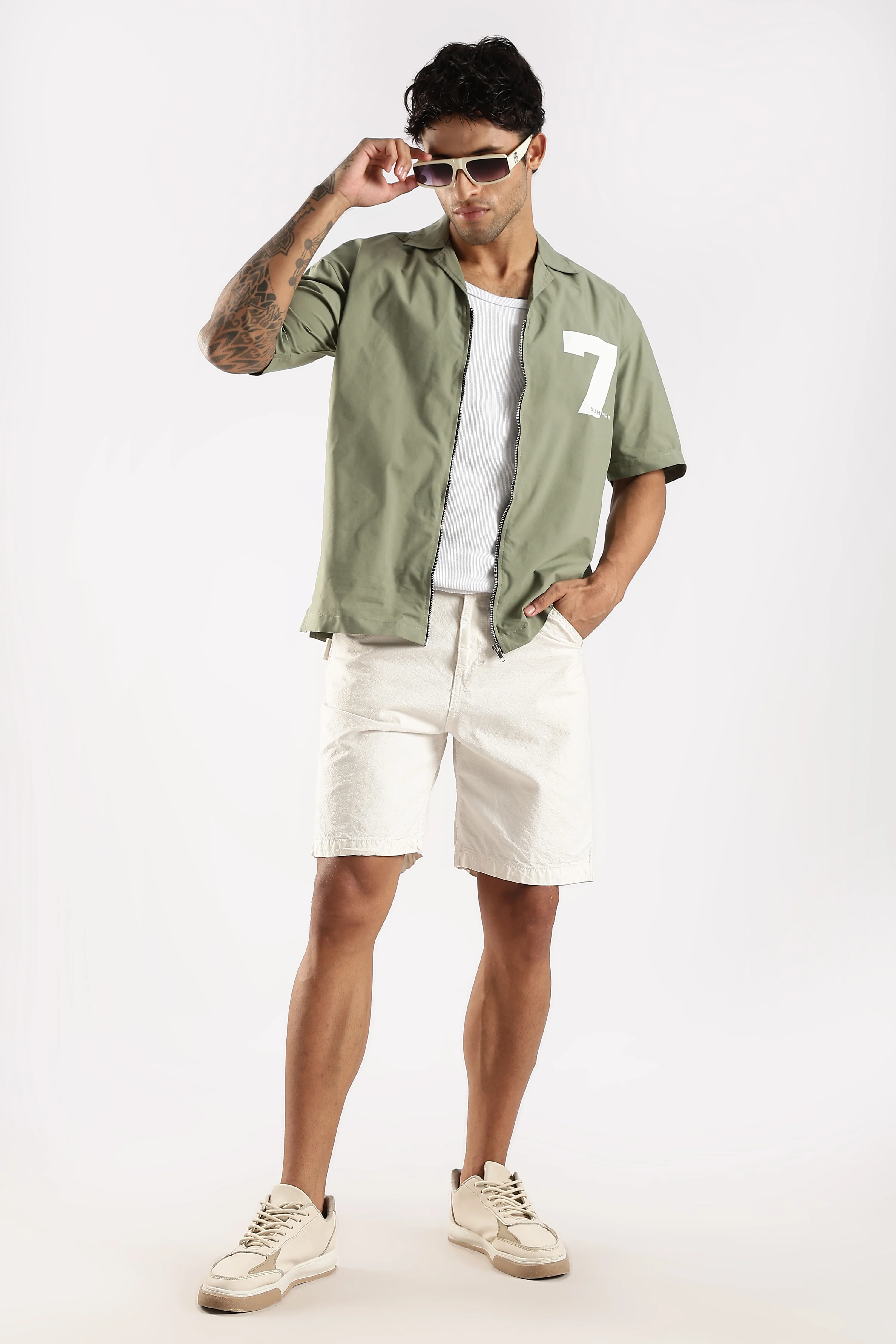 Men Green Slim Fit Shirt - Image 7