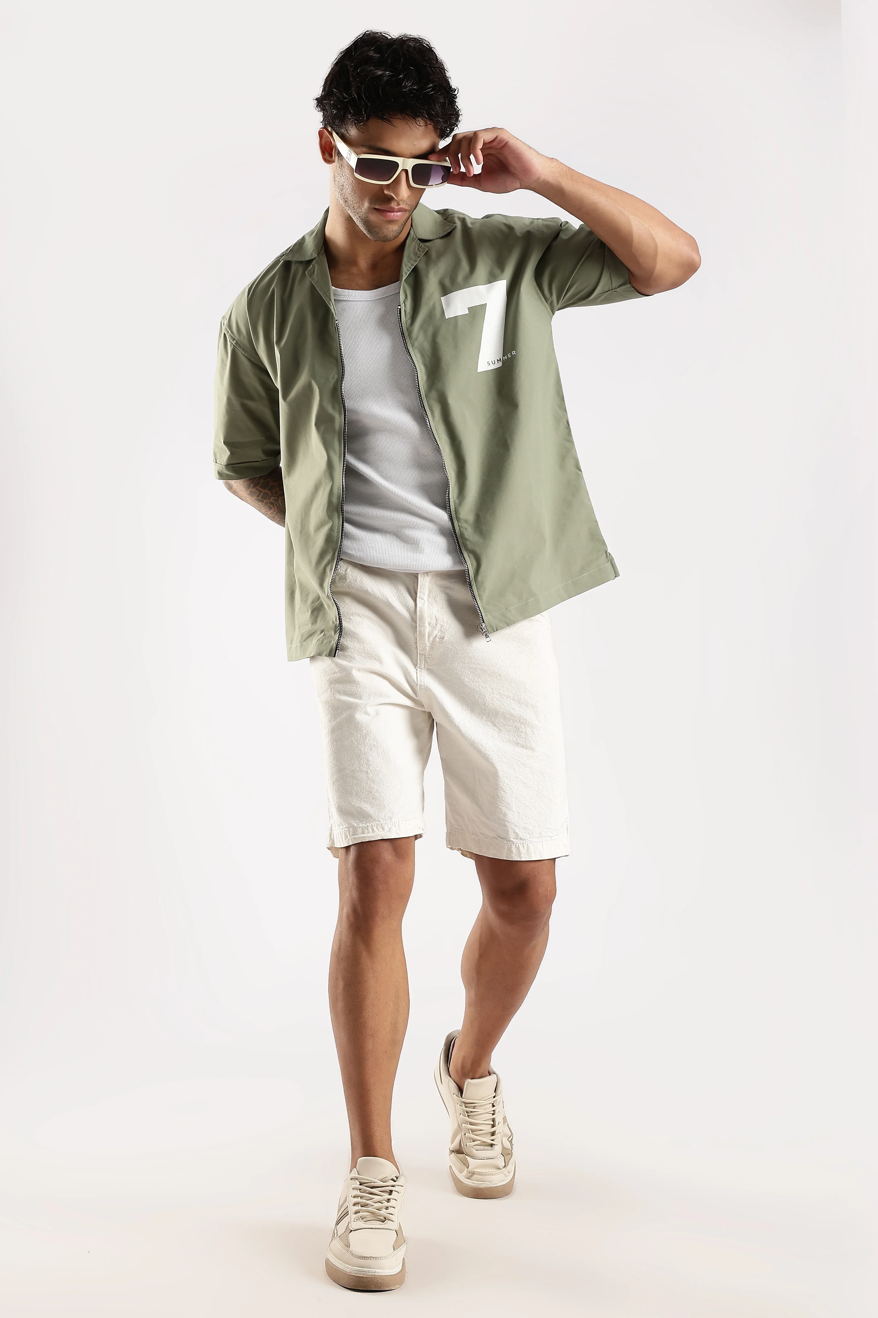 Men Green Slim Fit Shirt - Image 8