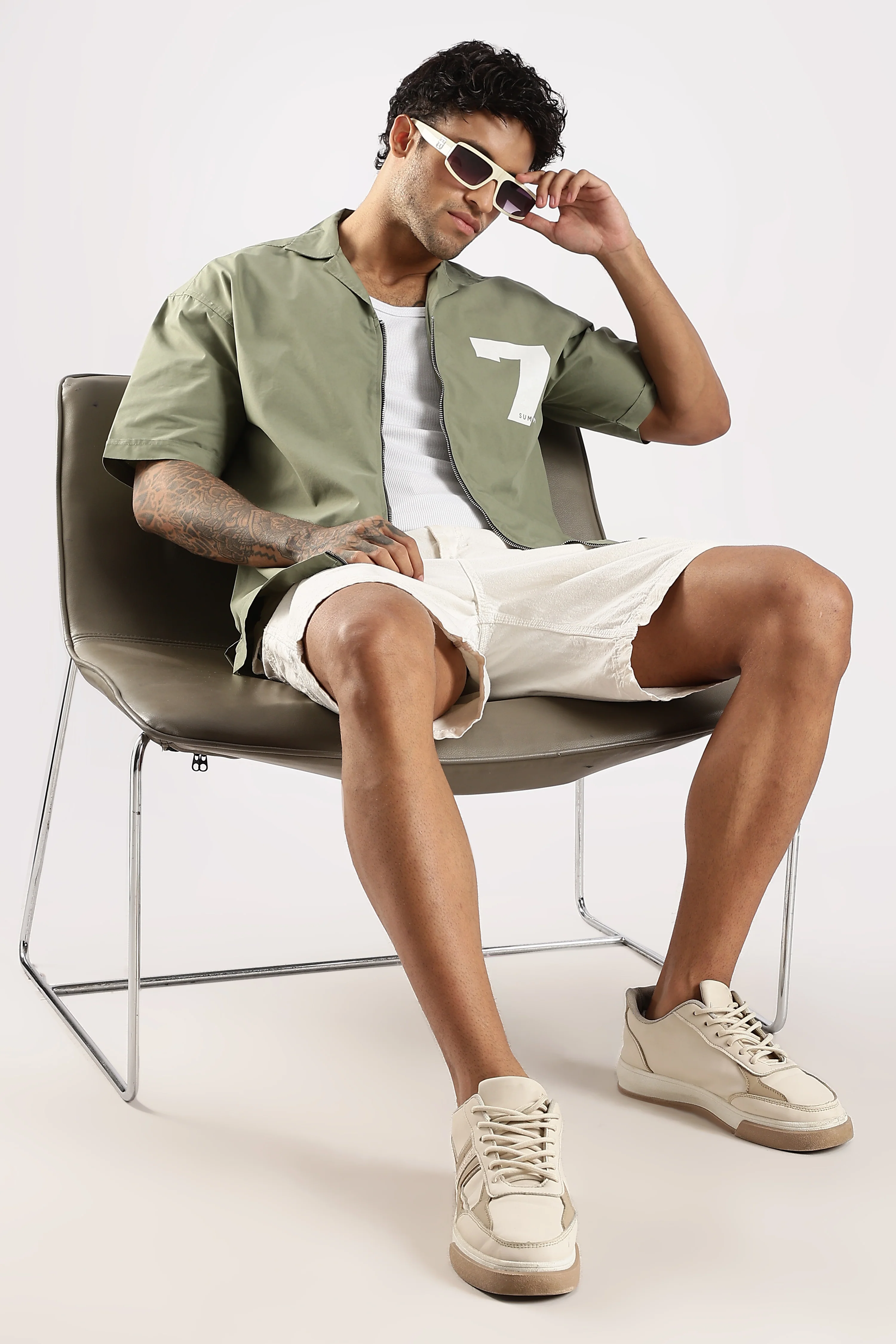 Men Green Slim Fit Shirt - Image 9