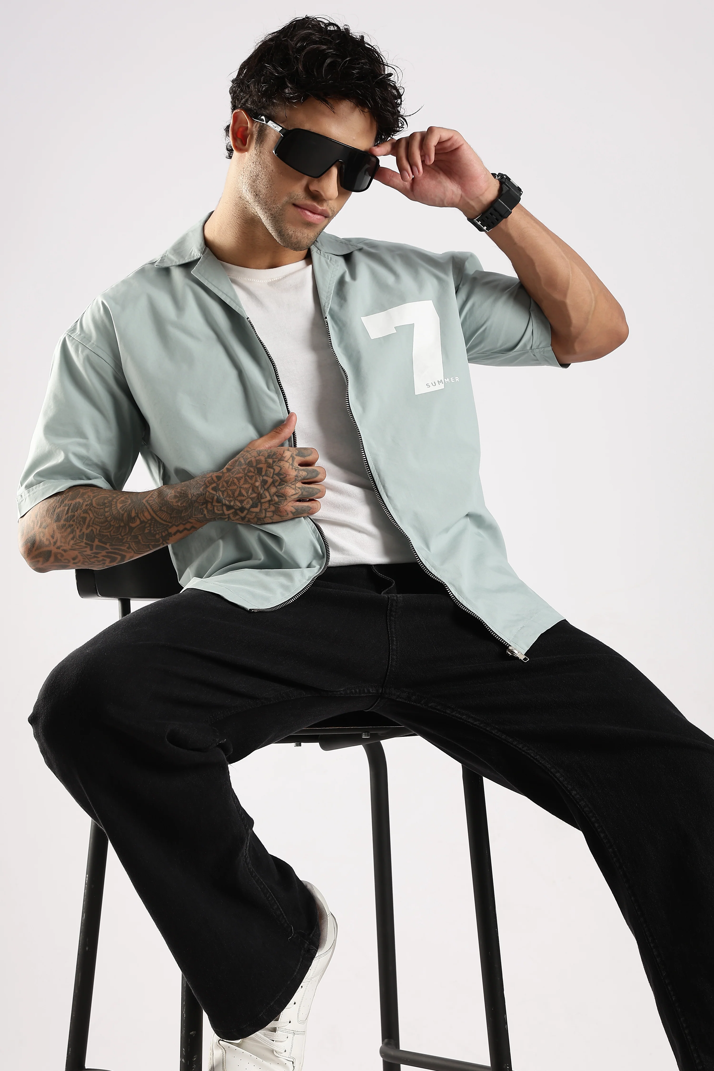 Men Green Slim Fit Shirt - Image 10