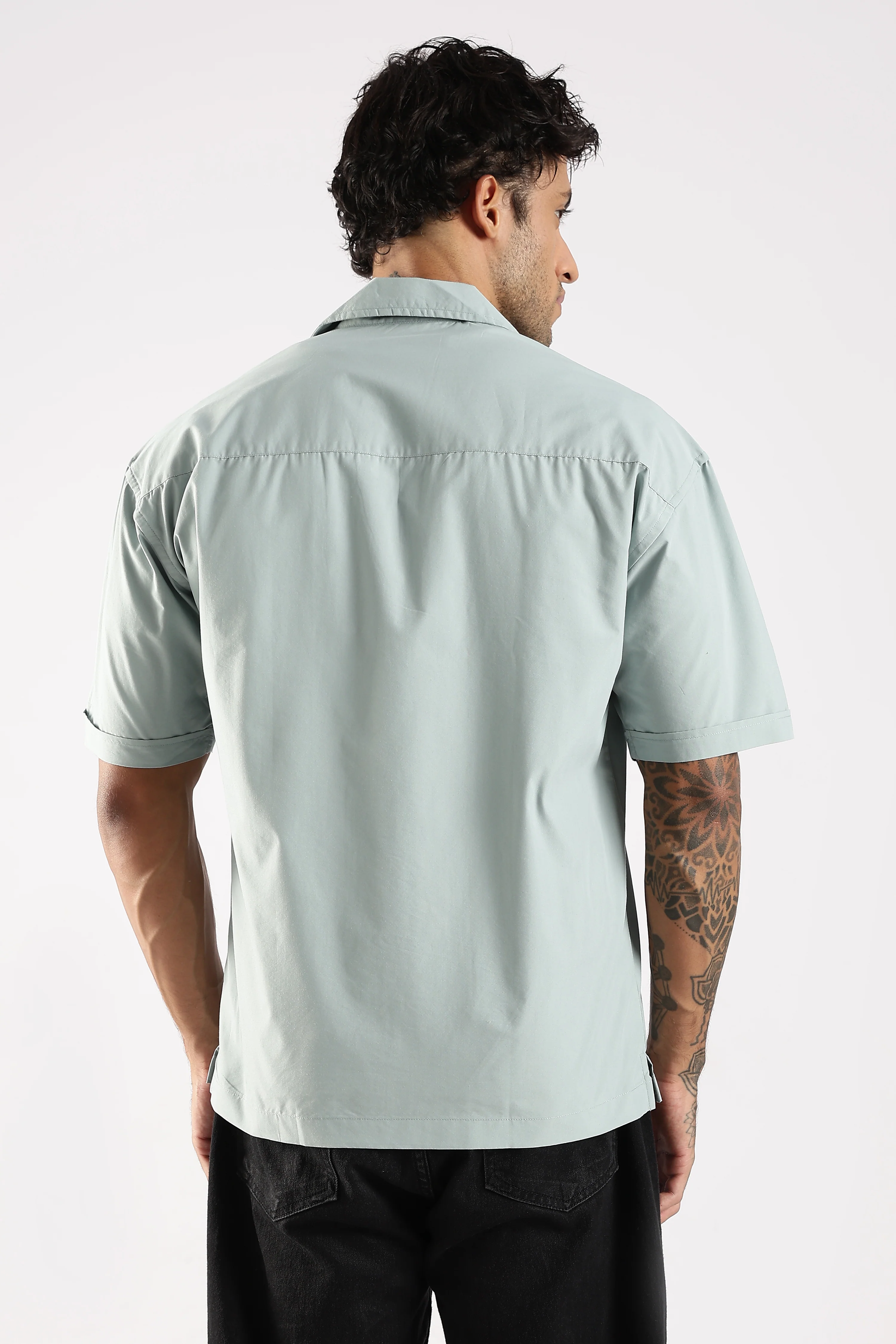 Men Green Slim Fit Shirt - Image 2