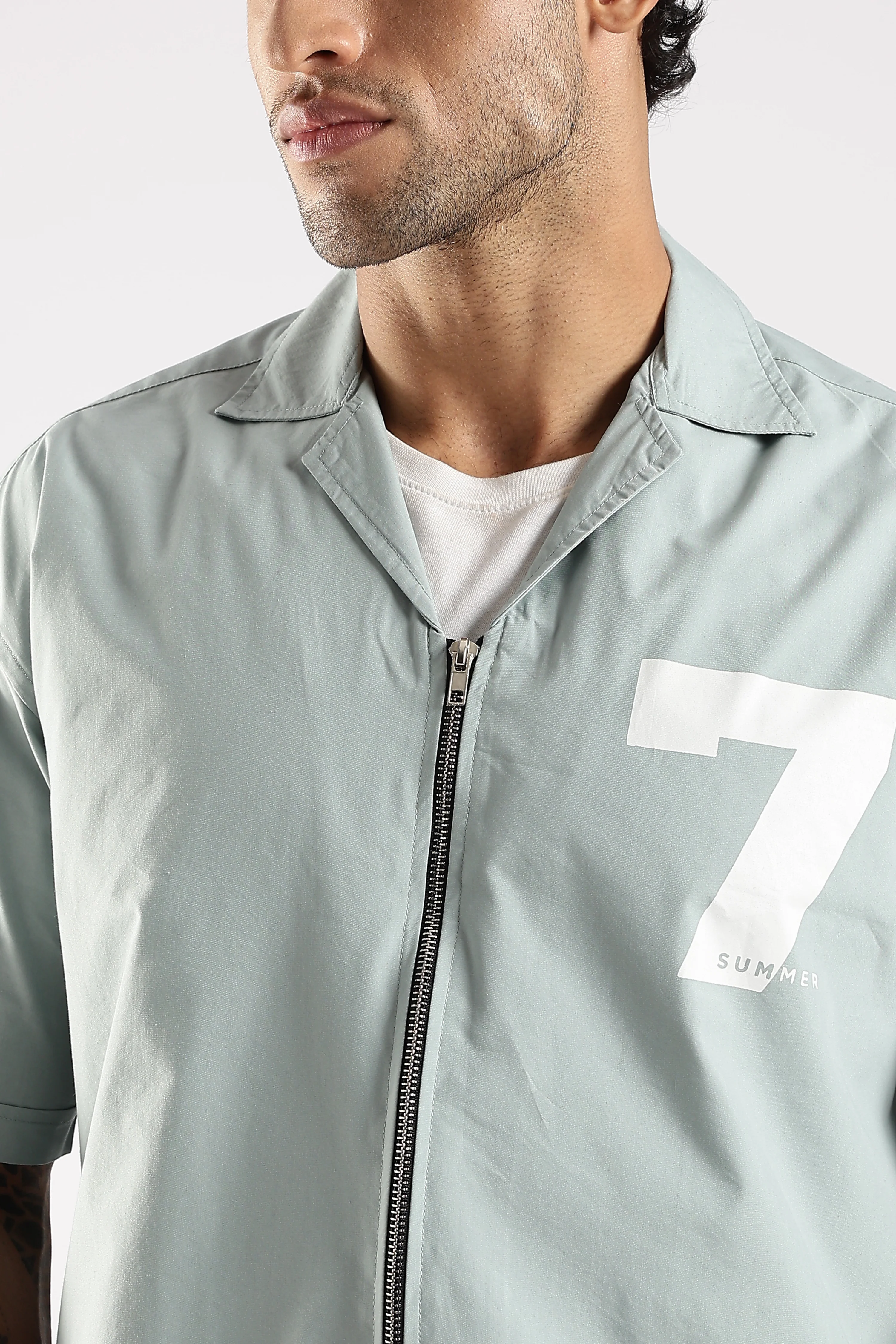 Men Green Slim Fit Shirt - Image 6
