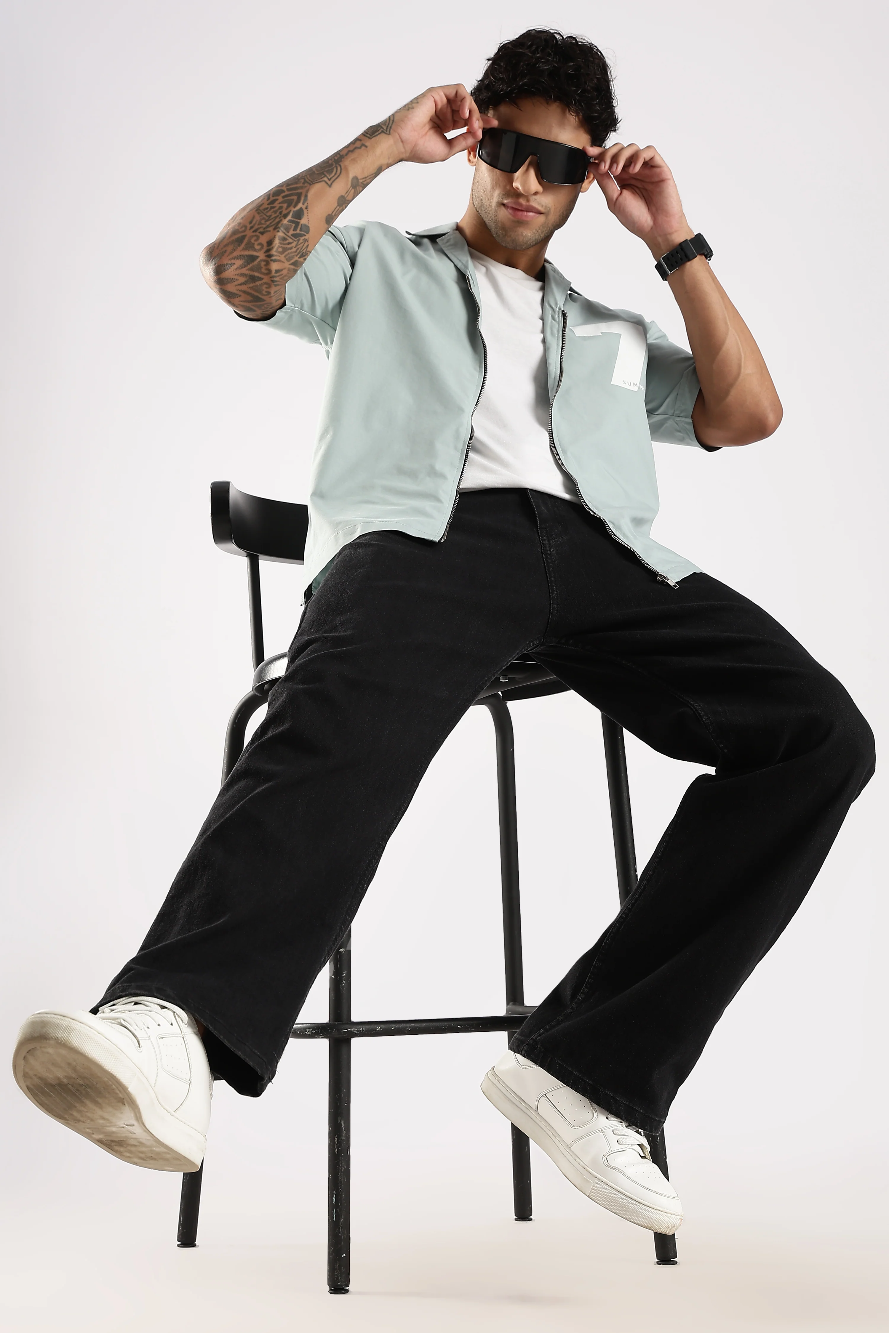 Men Green Slim Fit Shirt - Image 9