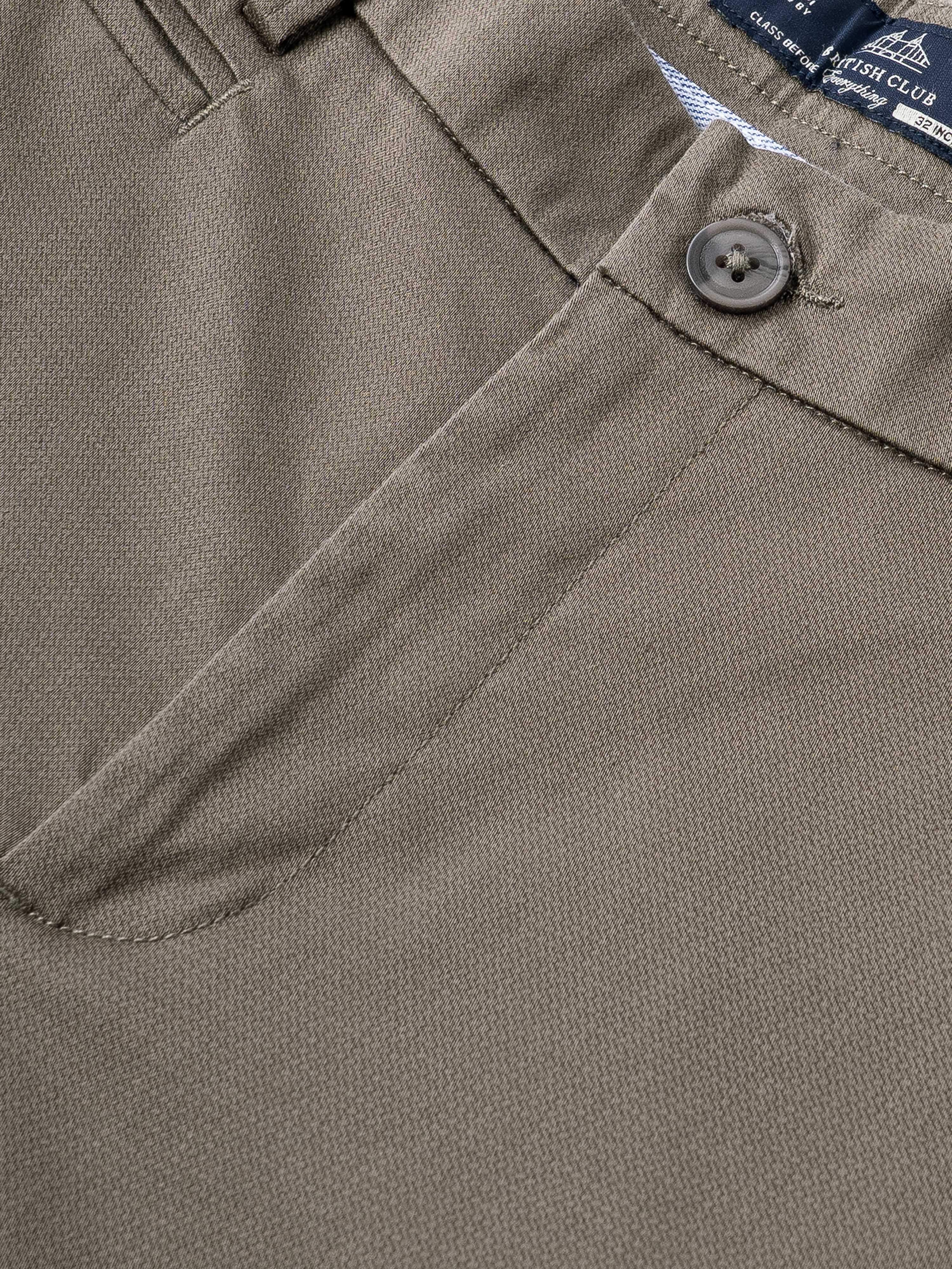 Men Green Smart Slim Fit Chinos - Image 8