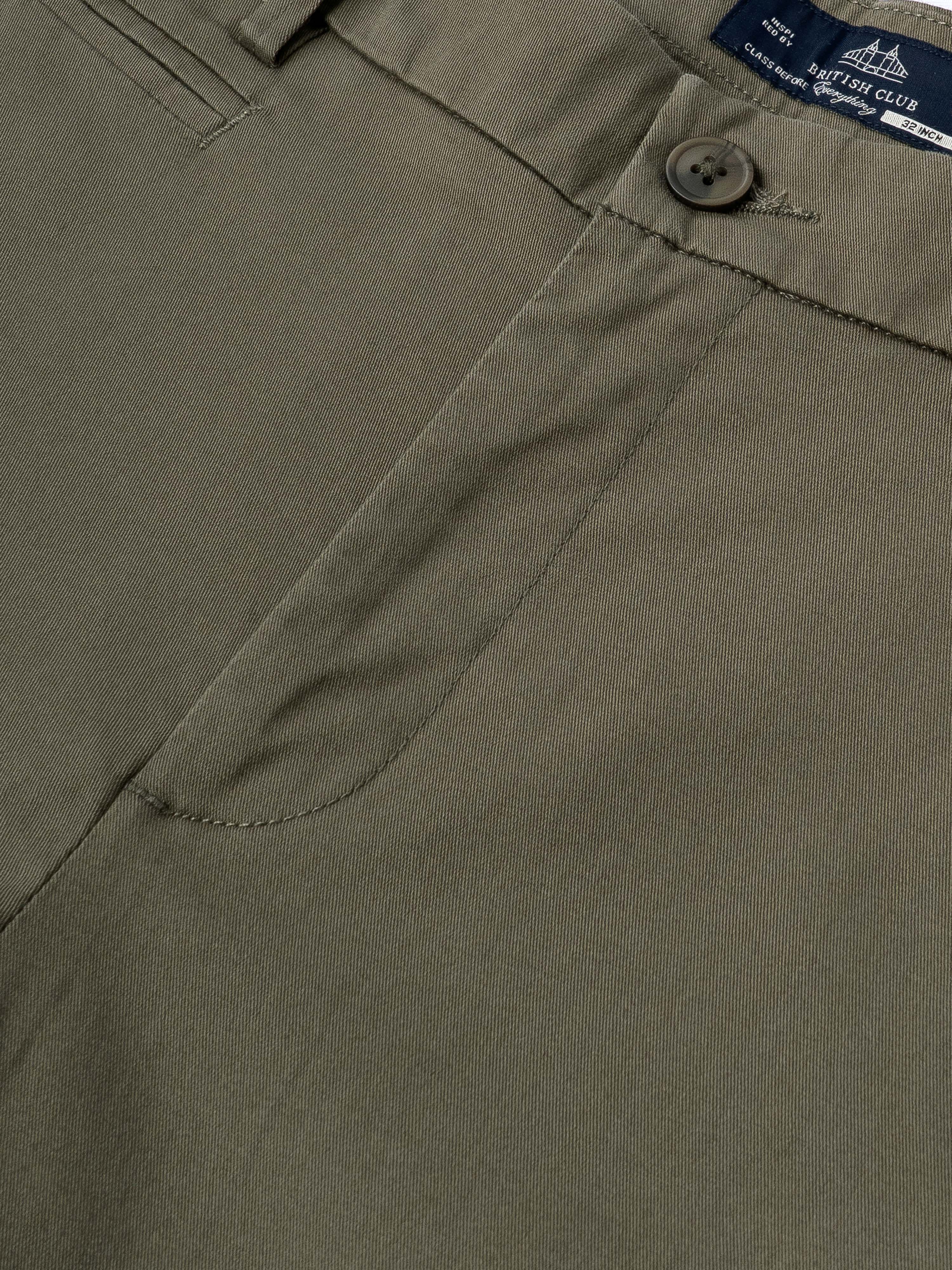 Men Green Smart Slim Fit Chinos - Image 7