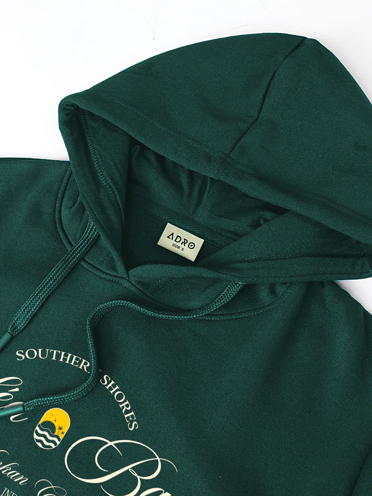 Men Green Printed Hoodie - Image 5