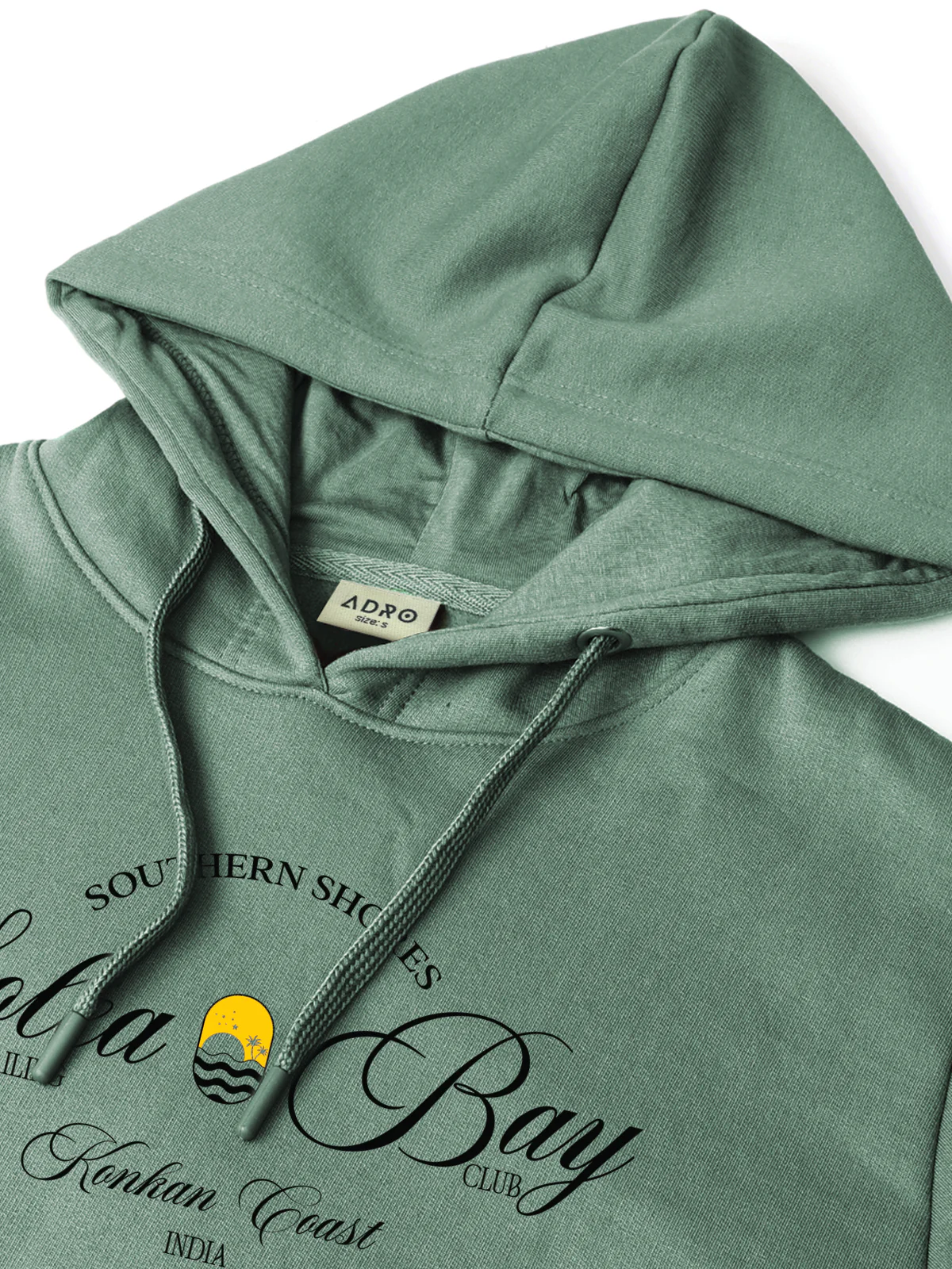 Men Green Printed Hoodie - Image 3