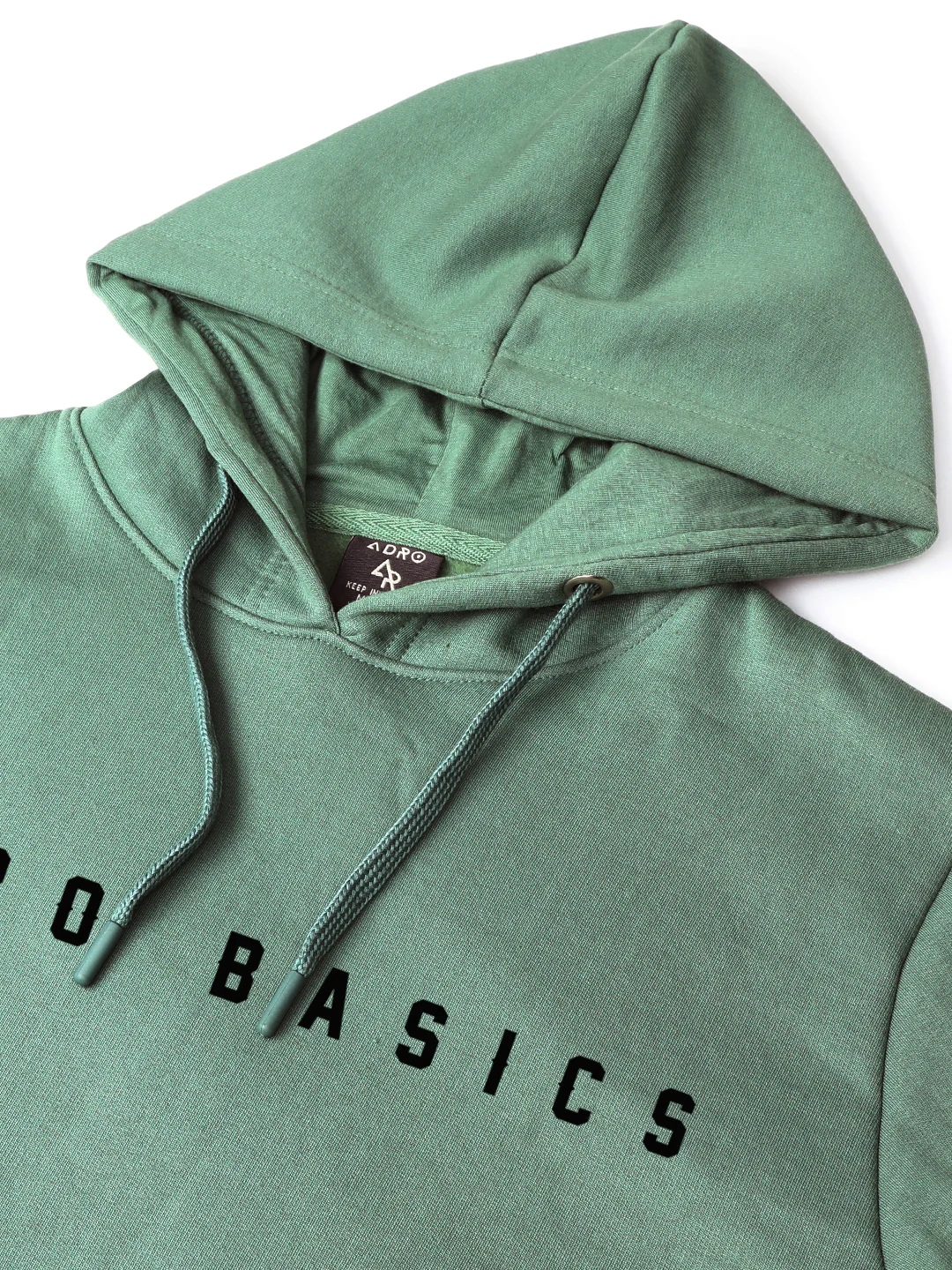 Men Green Printed Hoodie - Image 5