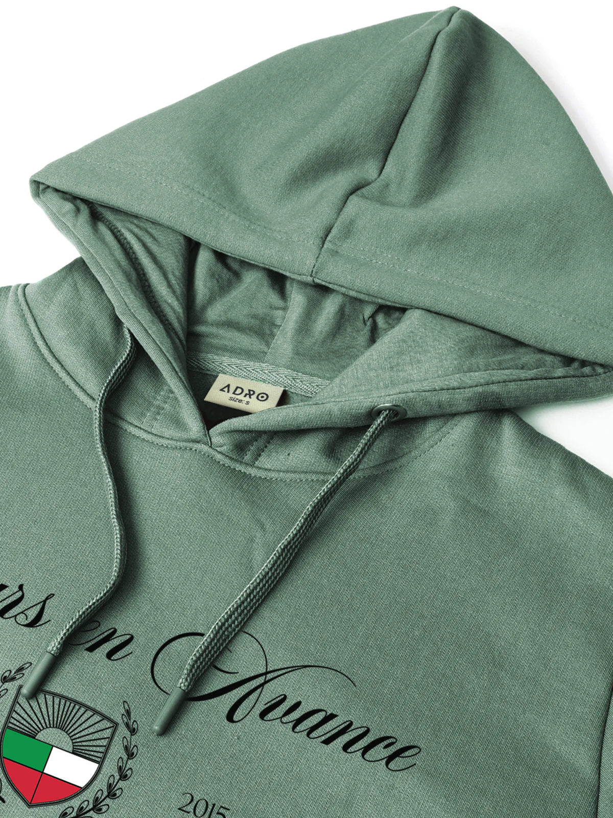 Men Green Printed Hoodie - Image 6