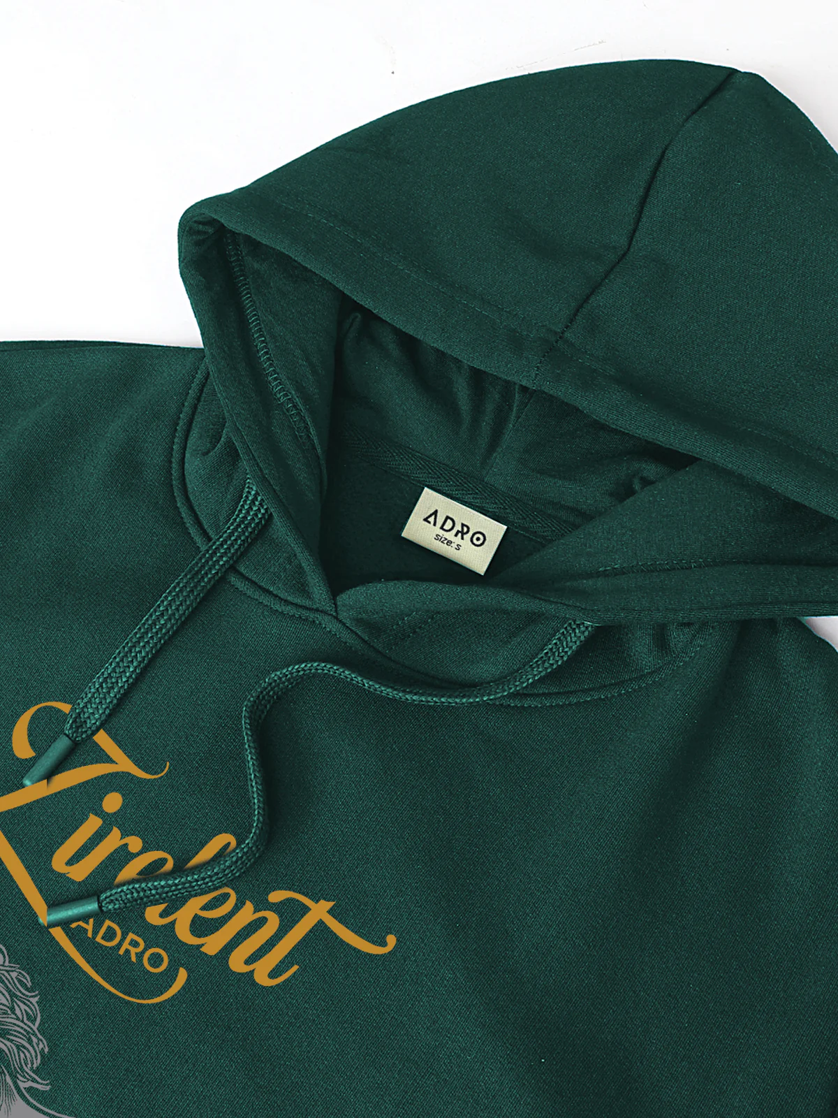 Men Green Printed Hoodie - Image 3