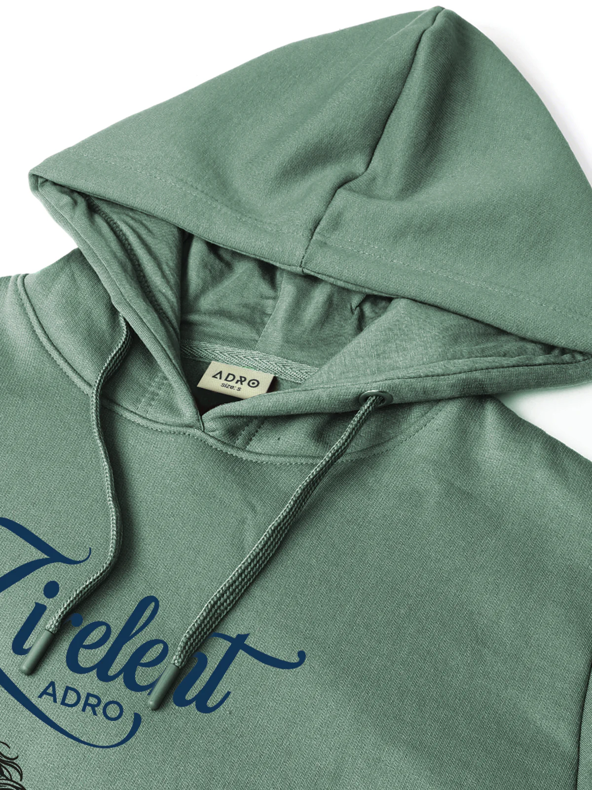 Men Green Printed Hoodie - Image 3
