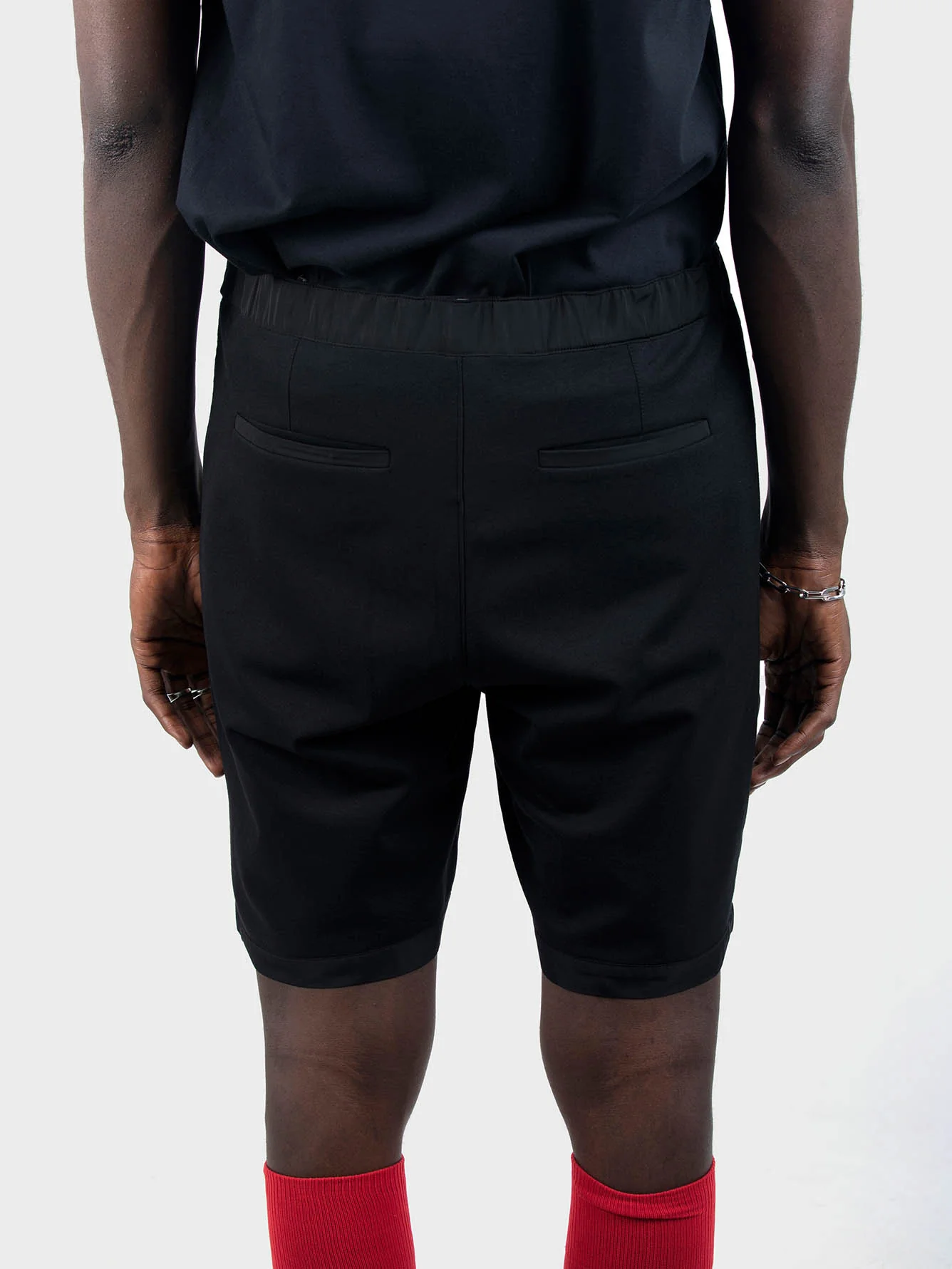 Men Gunmetal Buckle Shorts - Image 7