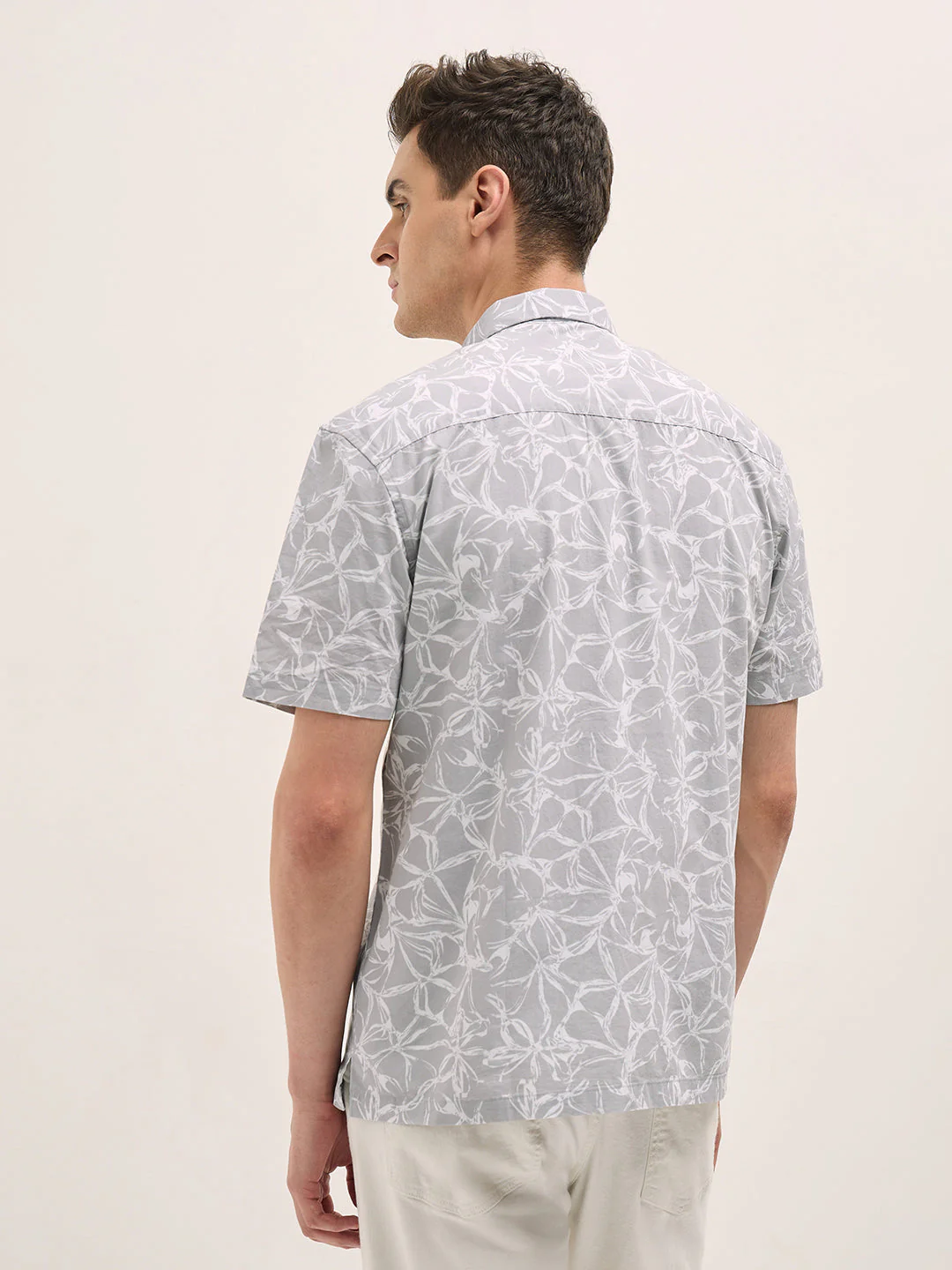 Men Grey Casual Shirt - Image 2