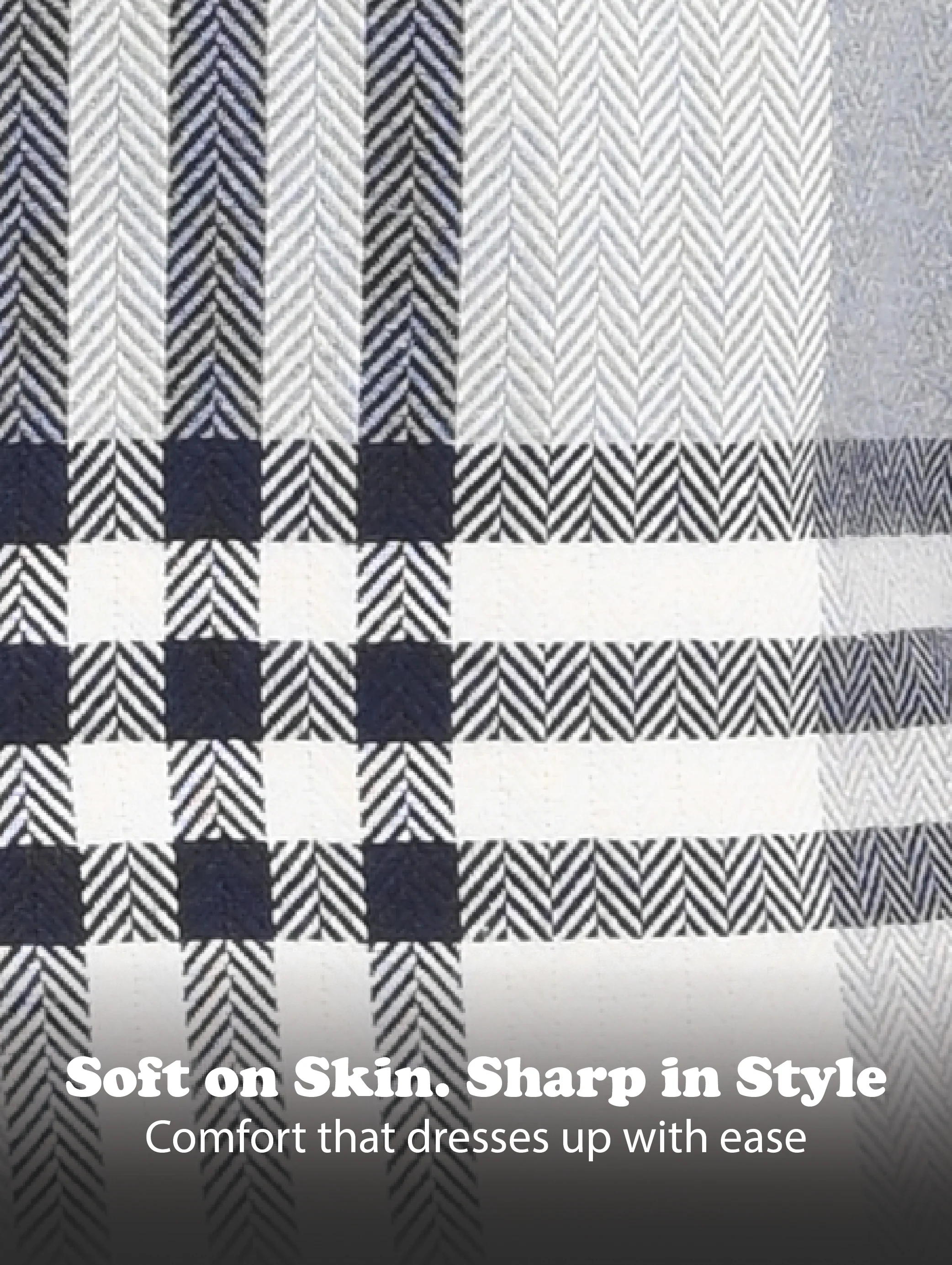 Men Grey Classic Bold Checked Shirt - Image 11