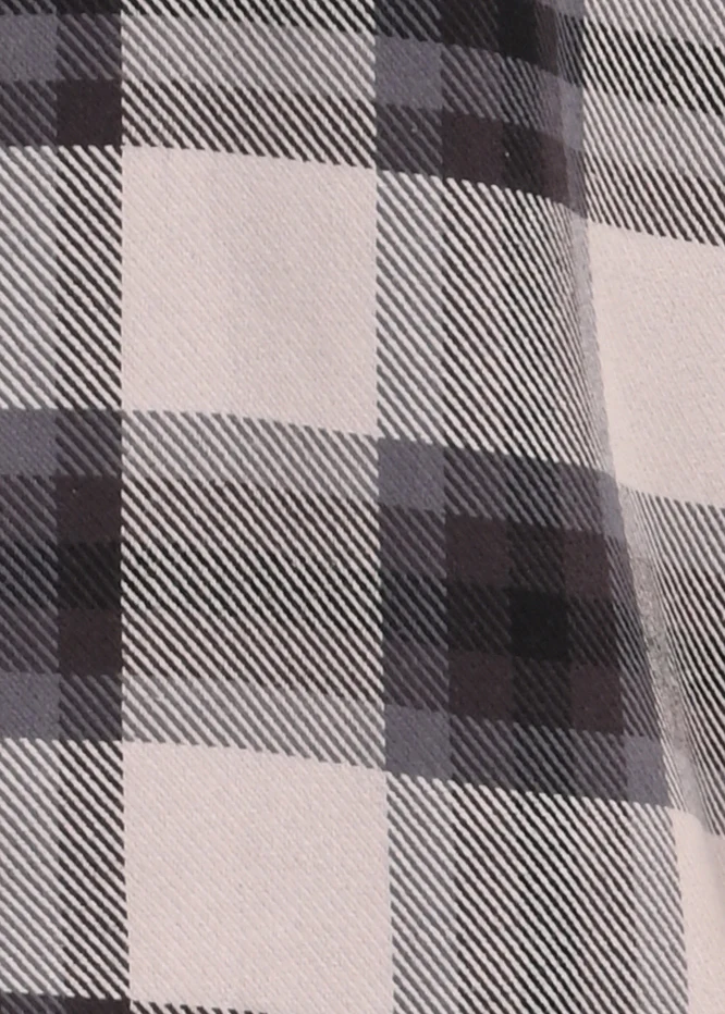 Men Grey Classic Checked Shirt - Image 6