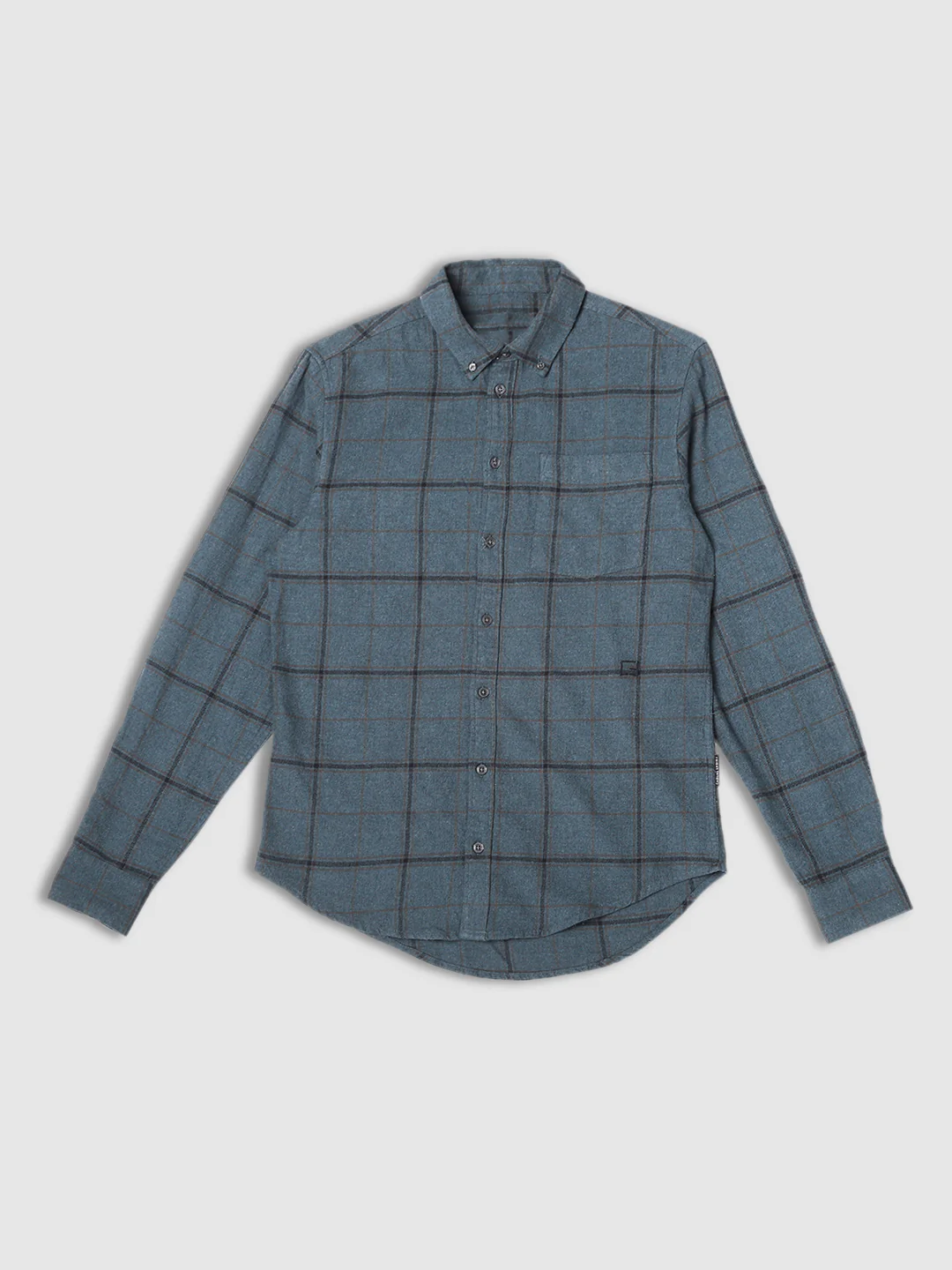 Men Grey Comfort Fit Shirt - Image 7